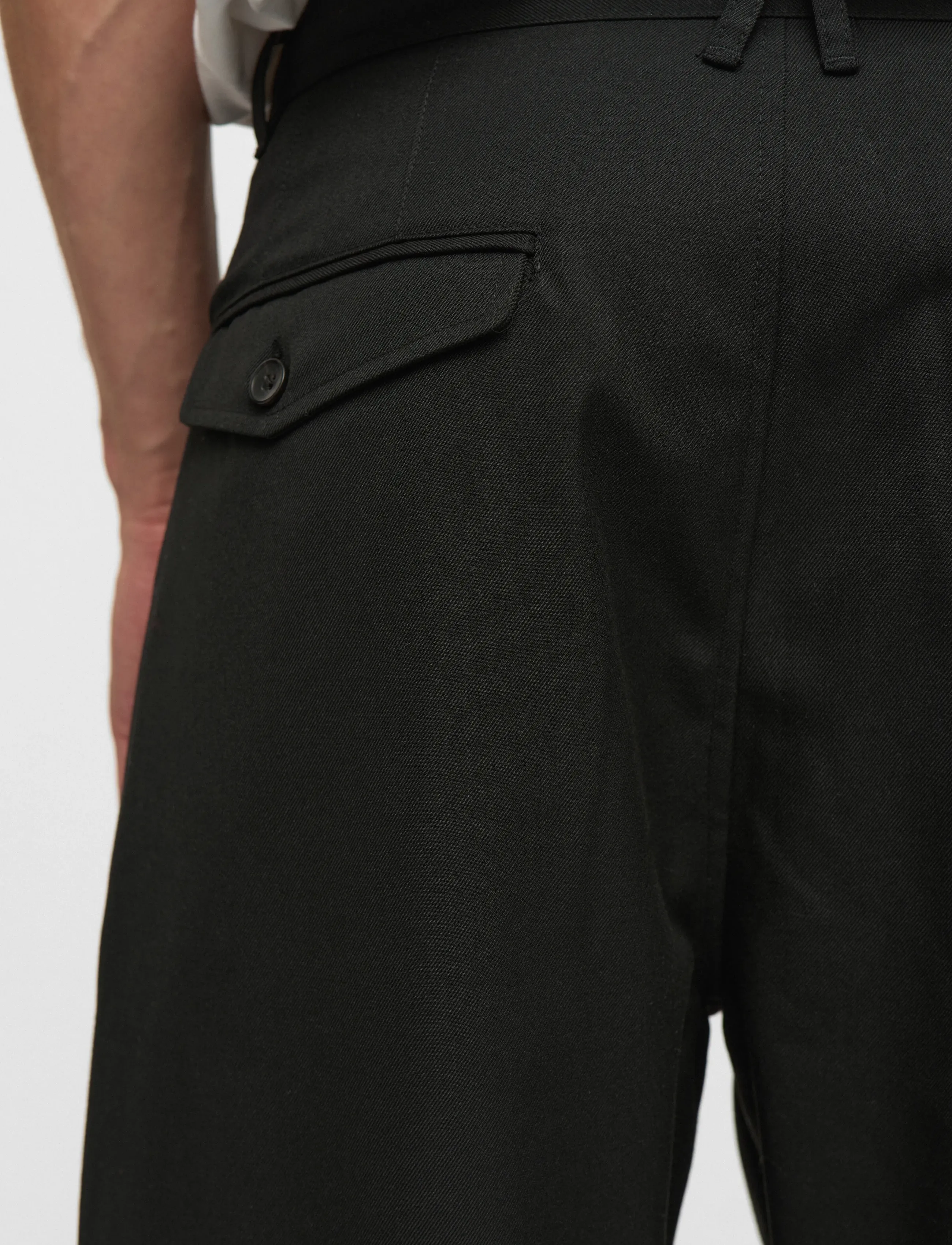 Anerkjendt - AKJAKOB WOOL PANTS - suit trousers - caviar - 5