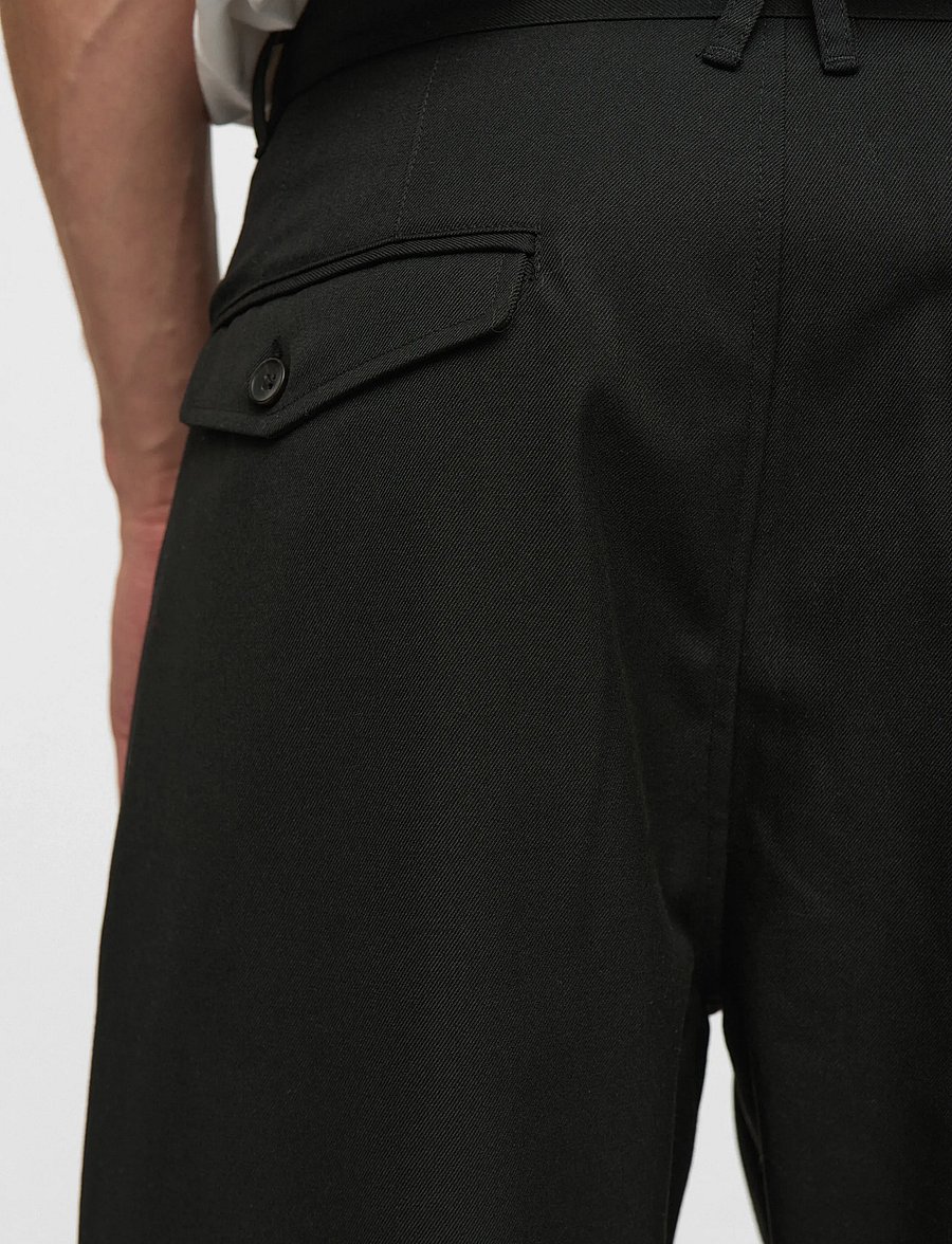 Anerkjendt - AKJAKOB WOOL PANTS - suit trousers - caviar - 5