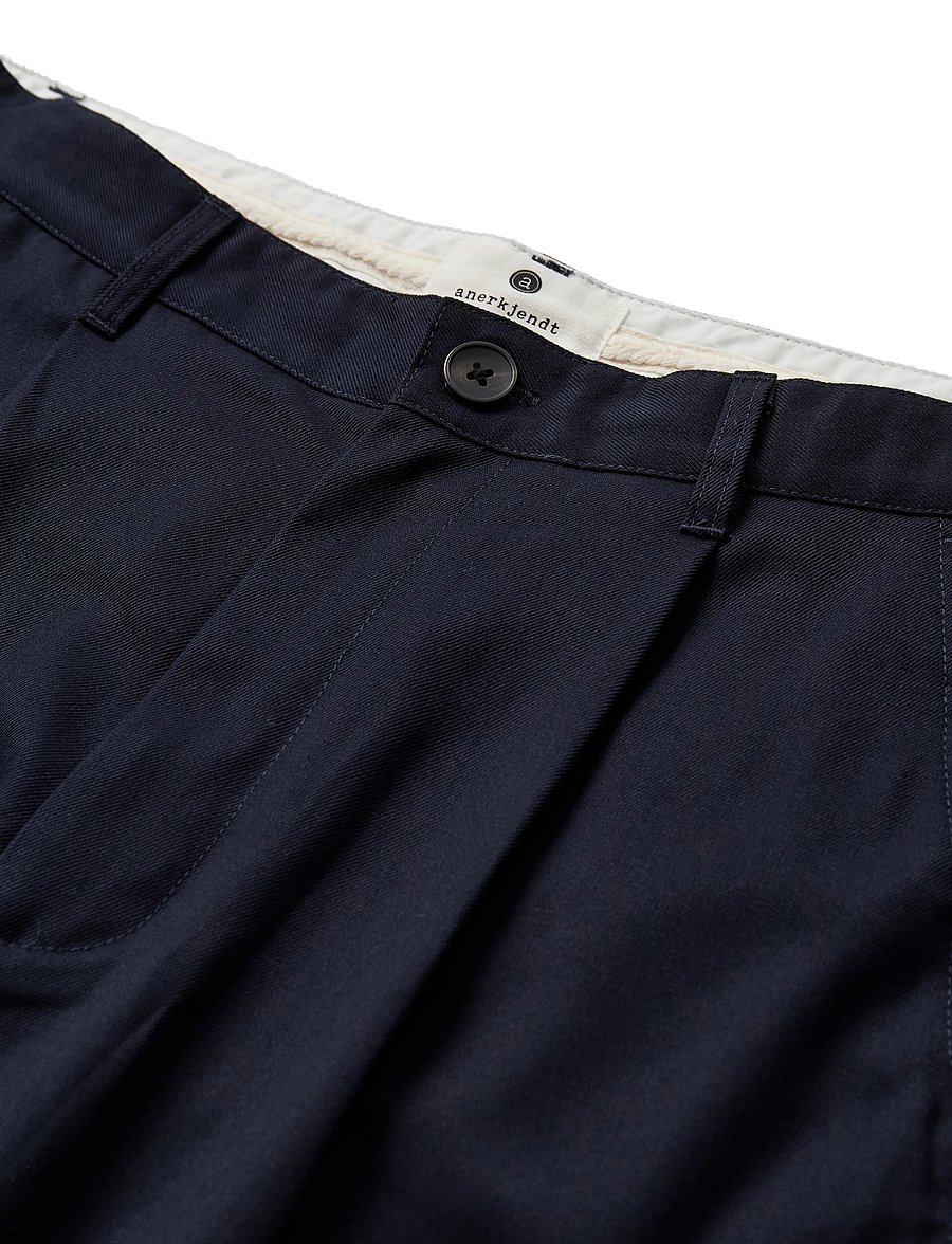 Anerkjendt - AKJAKOB WOOL PANTS - suit trousers - sky captain - 2