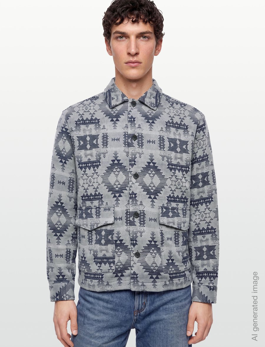 Anerkjendt - AKOTTO INKA OVERSHIRT - fall jackets - sky captain - 3