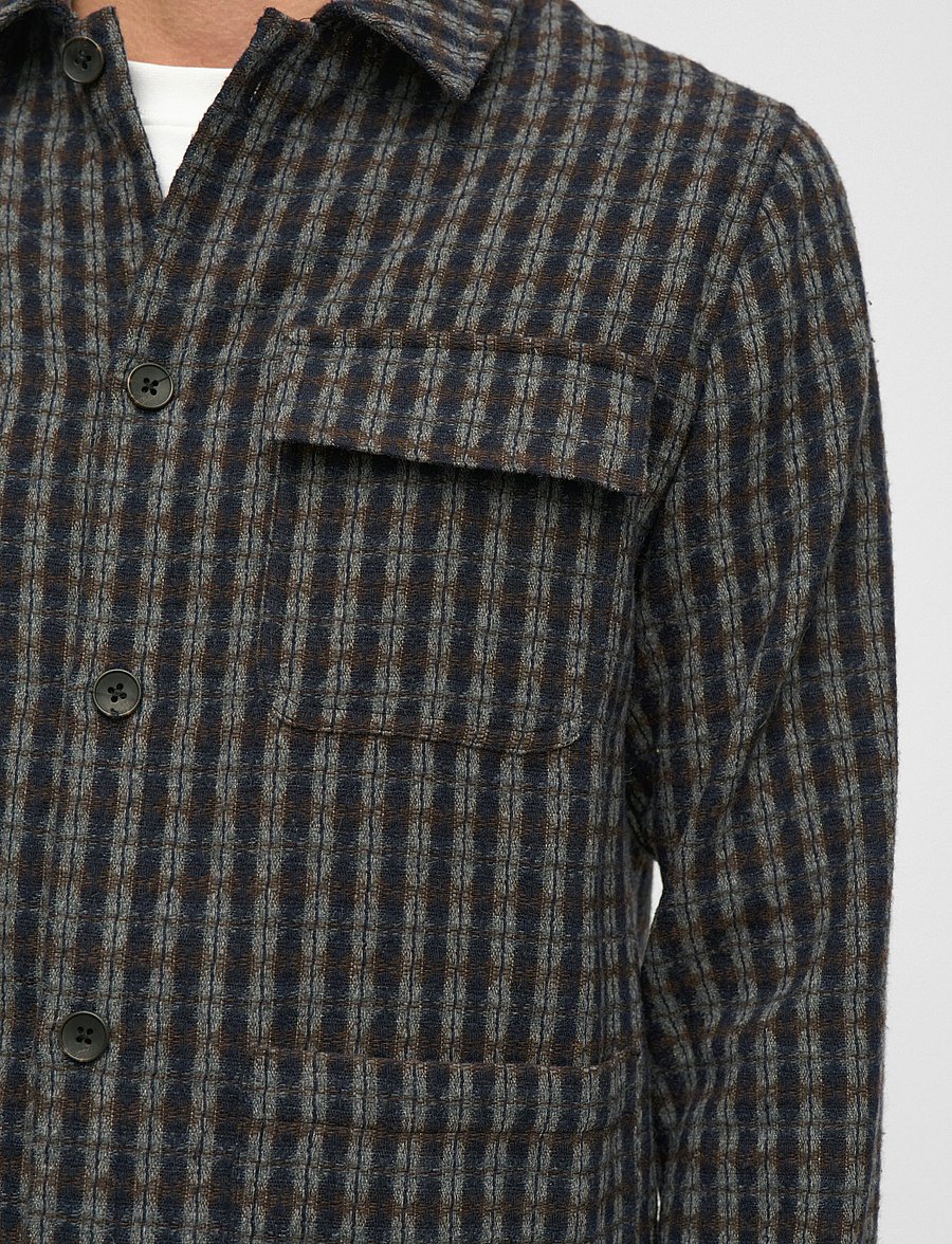 Anerkjendt - AKODIN WOOL OVERSHIRT - jackets - magnet - 3