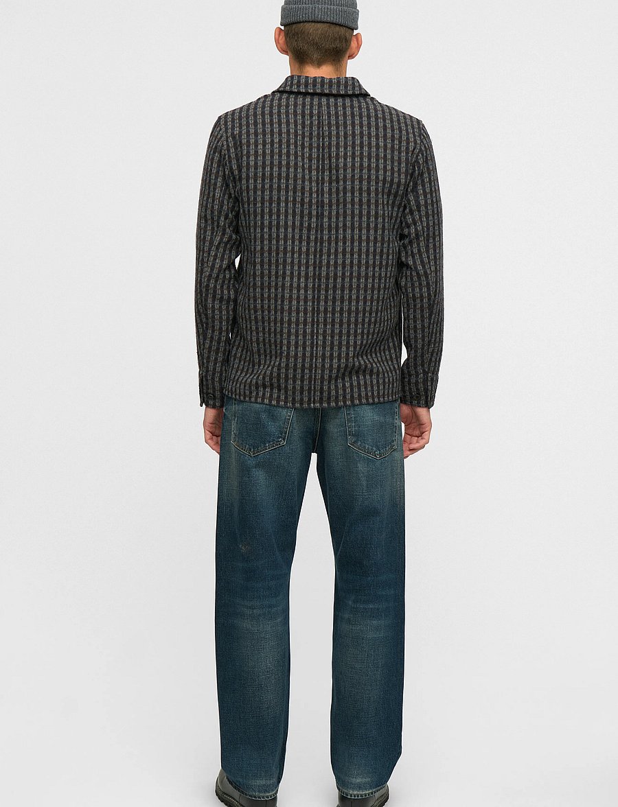 Anerkjendt - AKODIN WOOL OVERSHIRT - jackets - magnet - 4