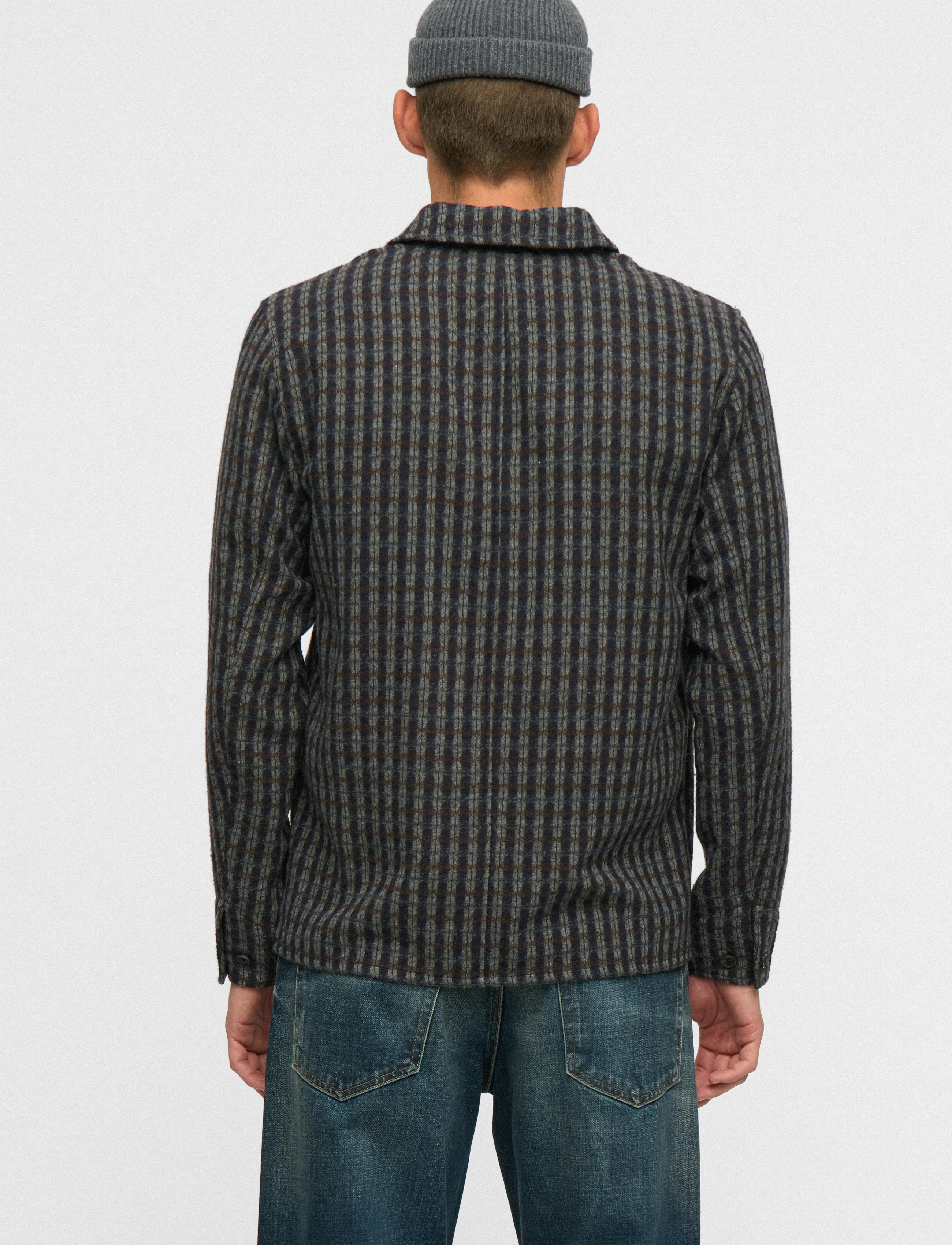 Anerkjendt Akodin Wool Overshirt overshirts herr – bild 6