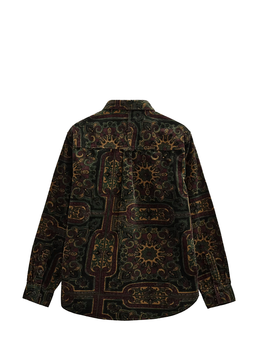 Anerkjendt - AKLEIF CORD JACQ LS SHIRT - freizeithemden - forest night - 2