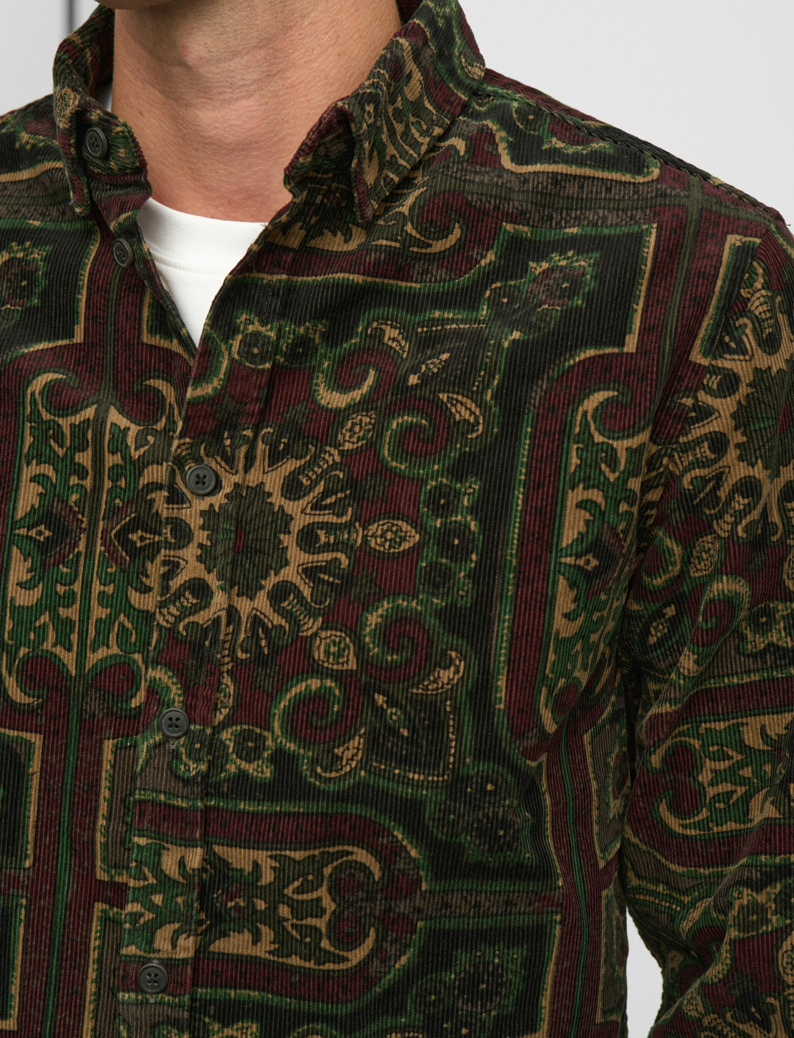 Anerkjendt Akleif Cord Jacq Ls Shirt manchesterskjortor herr – bild 5