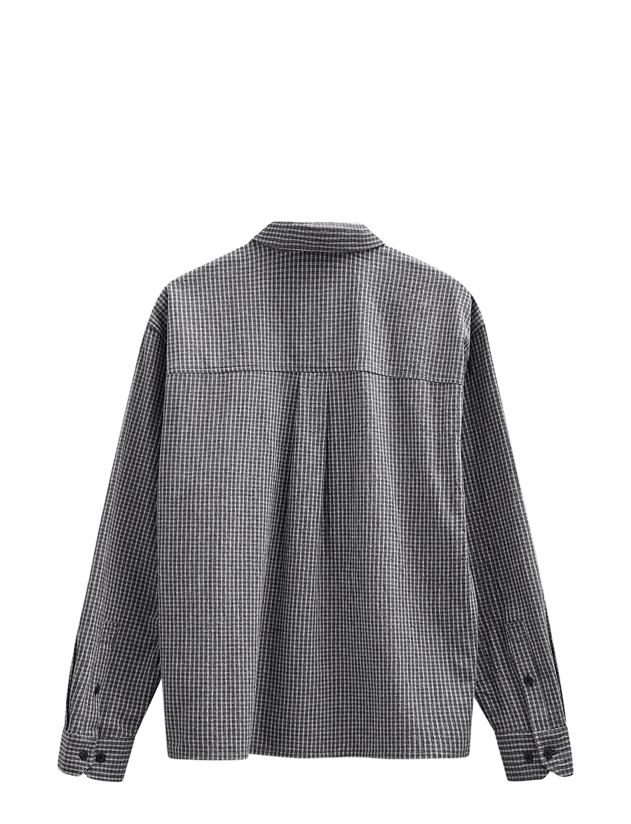 Anerkjendt - AKOTTO SMALL CHECK LS SHIRT - karierte hemden - caviar - 1