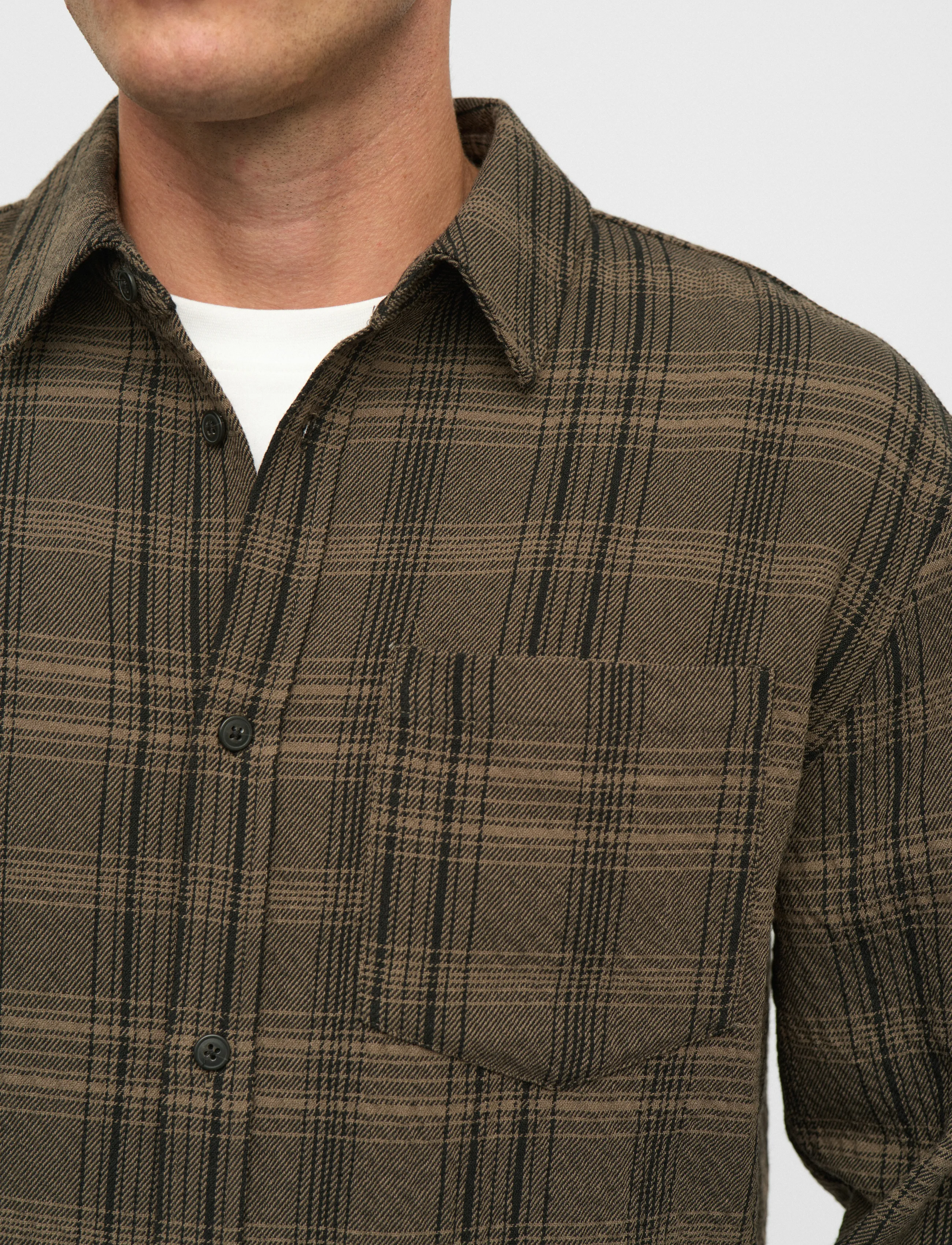Anerkjendt AKOTTO CHECK3 LS SHIRT - Hemden - DELICIOSO / brown