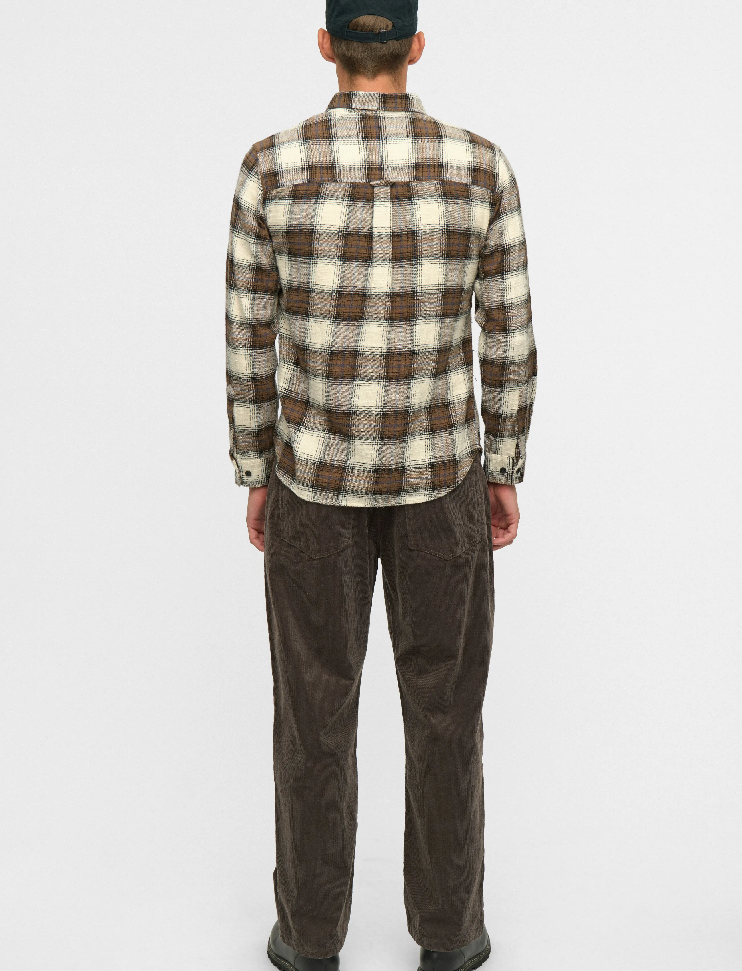 Anerkjendt Akleif Flannel Check5, M, Shirts, Braun - Checkered Shirt, Männer