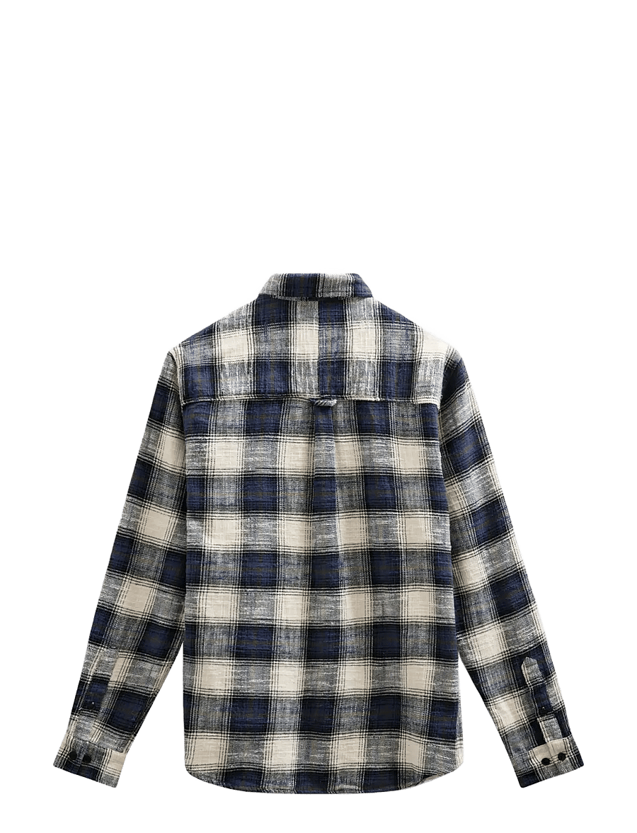 Anerkjendt - AKLEIF FLANNEL CHECK5 - flanell-hemden - sky captain - 1