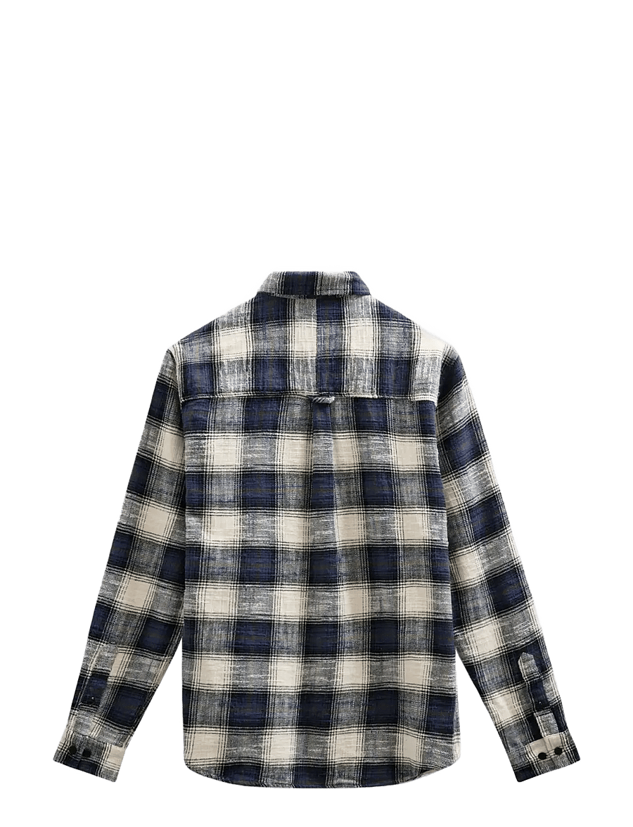 Anerkjendt - AKLEIF FLANNEL CHECK5 - flannel-skjorter - sky captain - 2