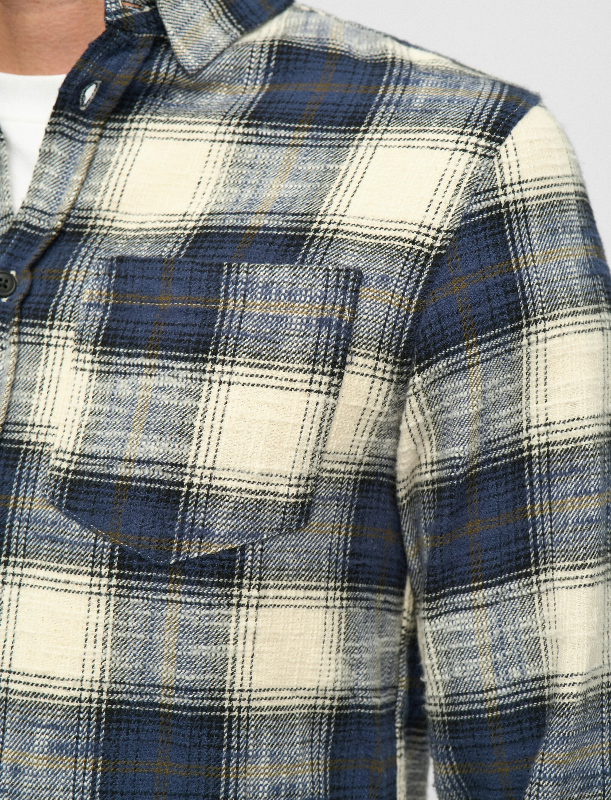 Anerkjendt - AKLEIF FLANNEL CHECK5 - flanell-hemden - sky captain - 4
