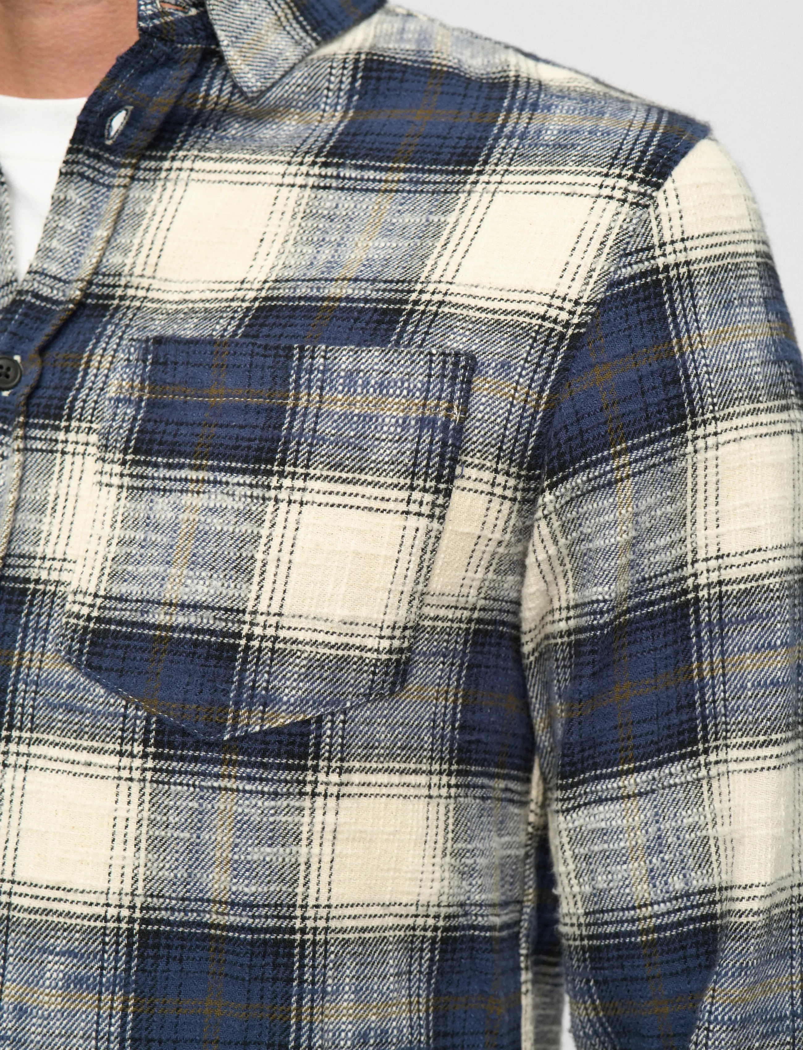 Anerkjendt AKLEIF FLANNEL CHECK5 - Flannel shirts - SKY CAPTAIN / navy