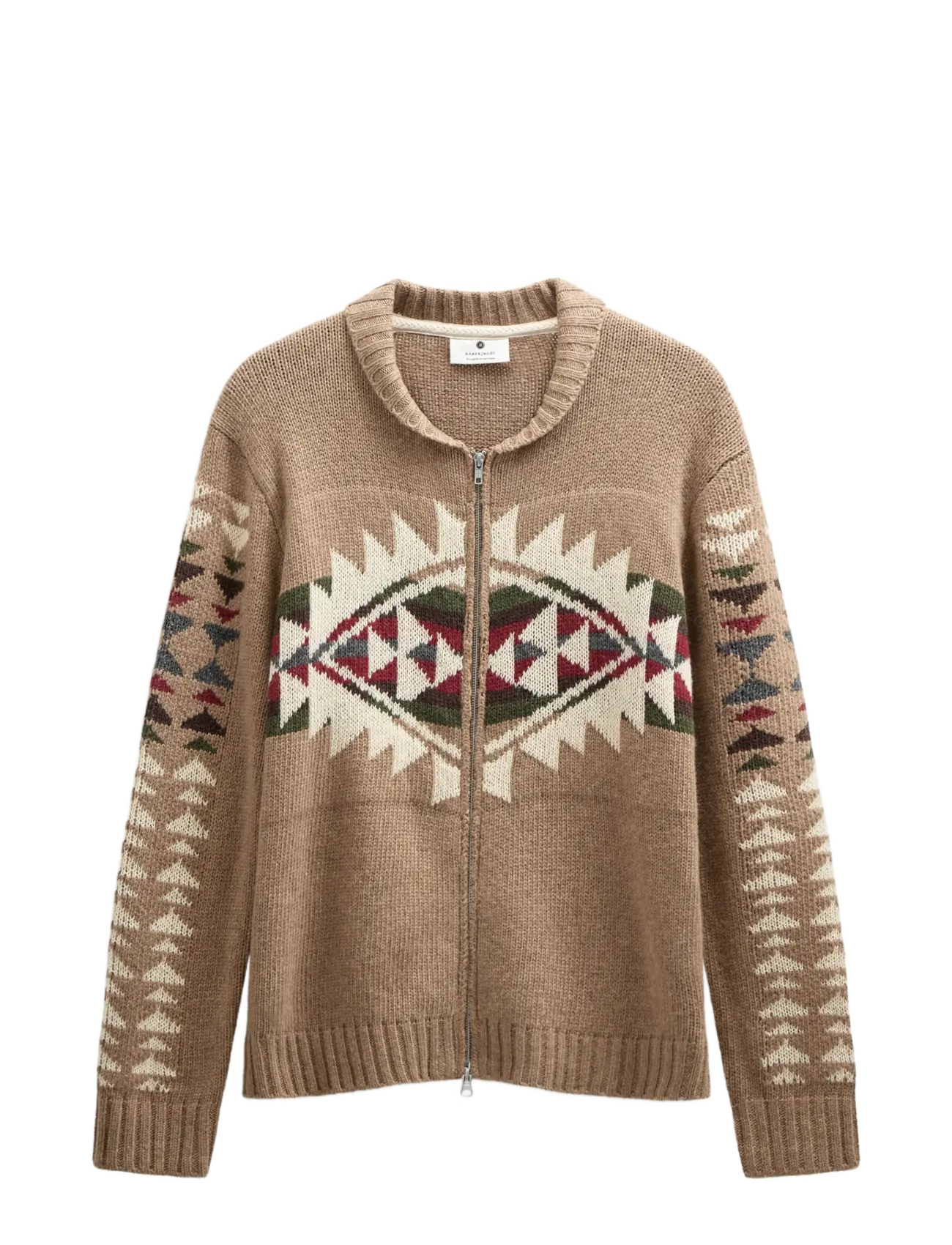 Anerkjendt - AKSINUS JACQ ZIP CARDIGAN - ermine - 1