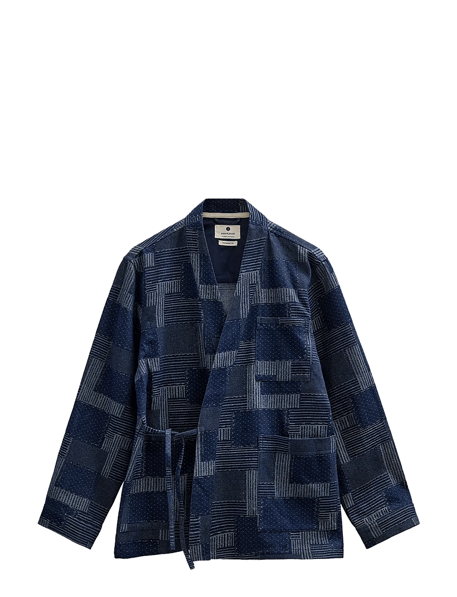 Anerkjendt - AKJESPER INDIGO KIMONO - vårjackor - sky captain - 1