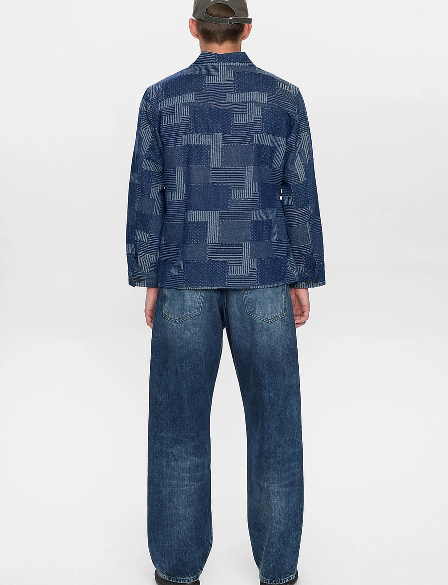Anerkjendt - AKJESPER INDIGO KIMONO - vårjackor - sky captain - 3