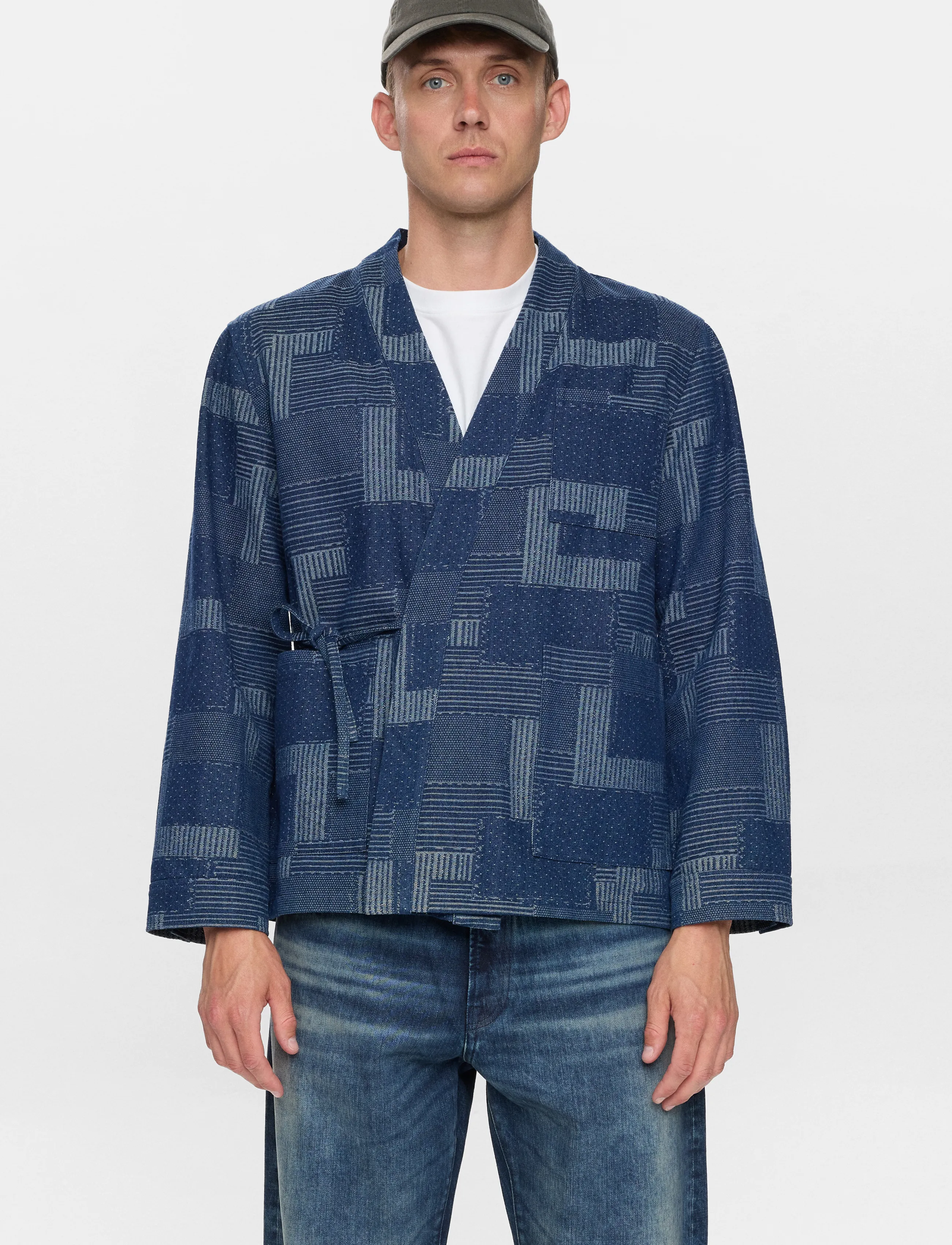 Anerkjendt - AKJESPER INDIGO KIMONO - kurtki jesienne - sky captain - 4