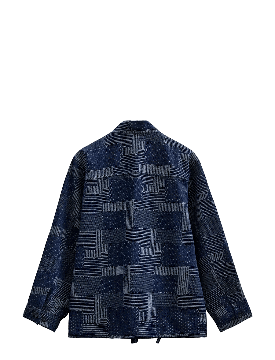 Anerkjendt - AKJESPER INDIGO KIMONO - vårjackor - sky captain - 2