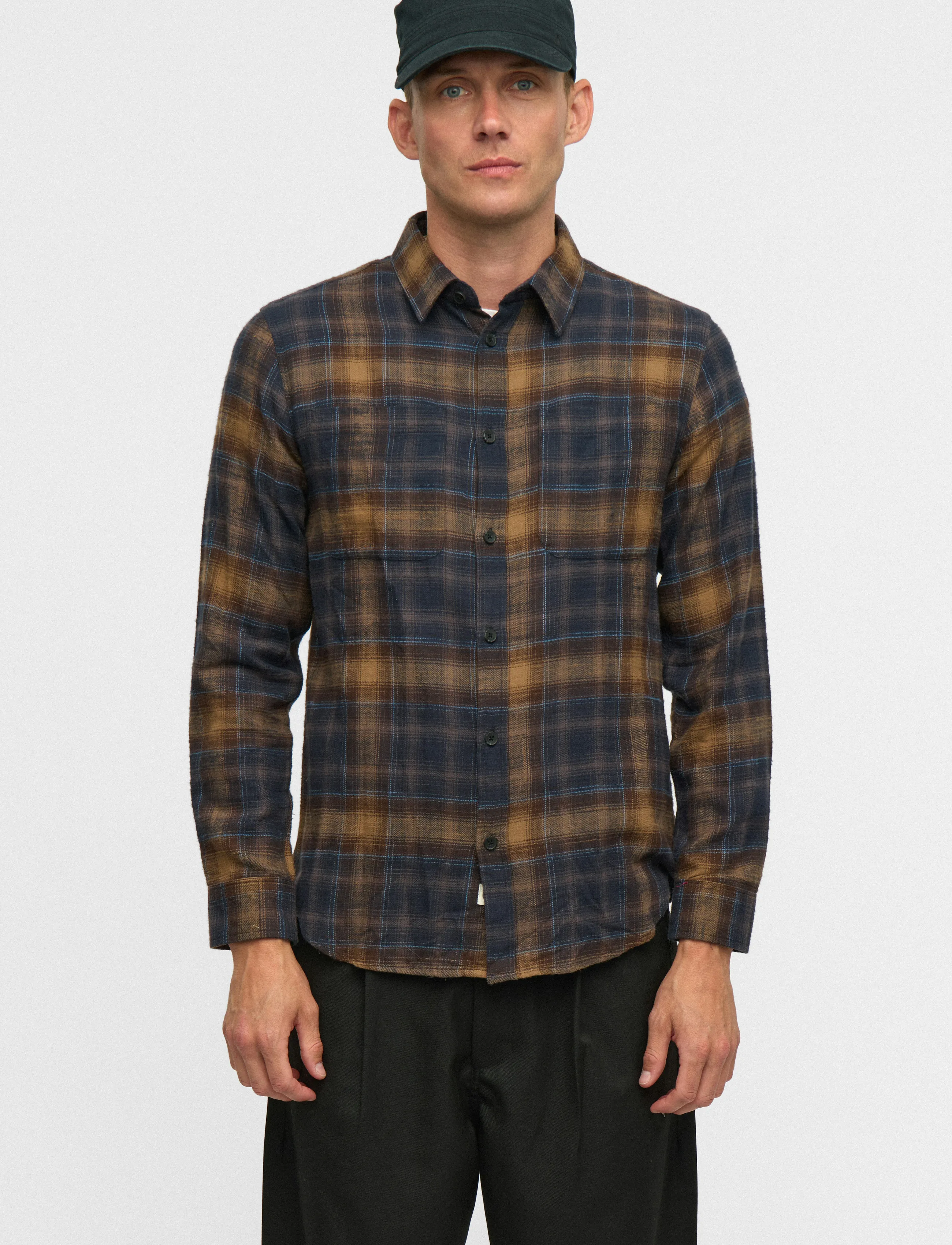 Anerkjendt Akleif Flannel Check5 Ls Shirt rutiga skjortor herr – bild 4
