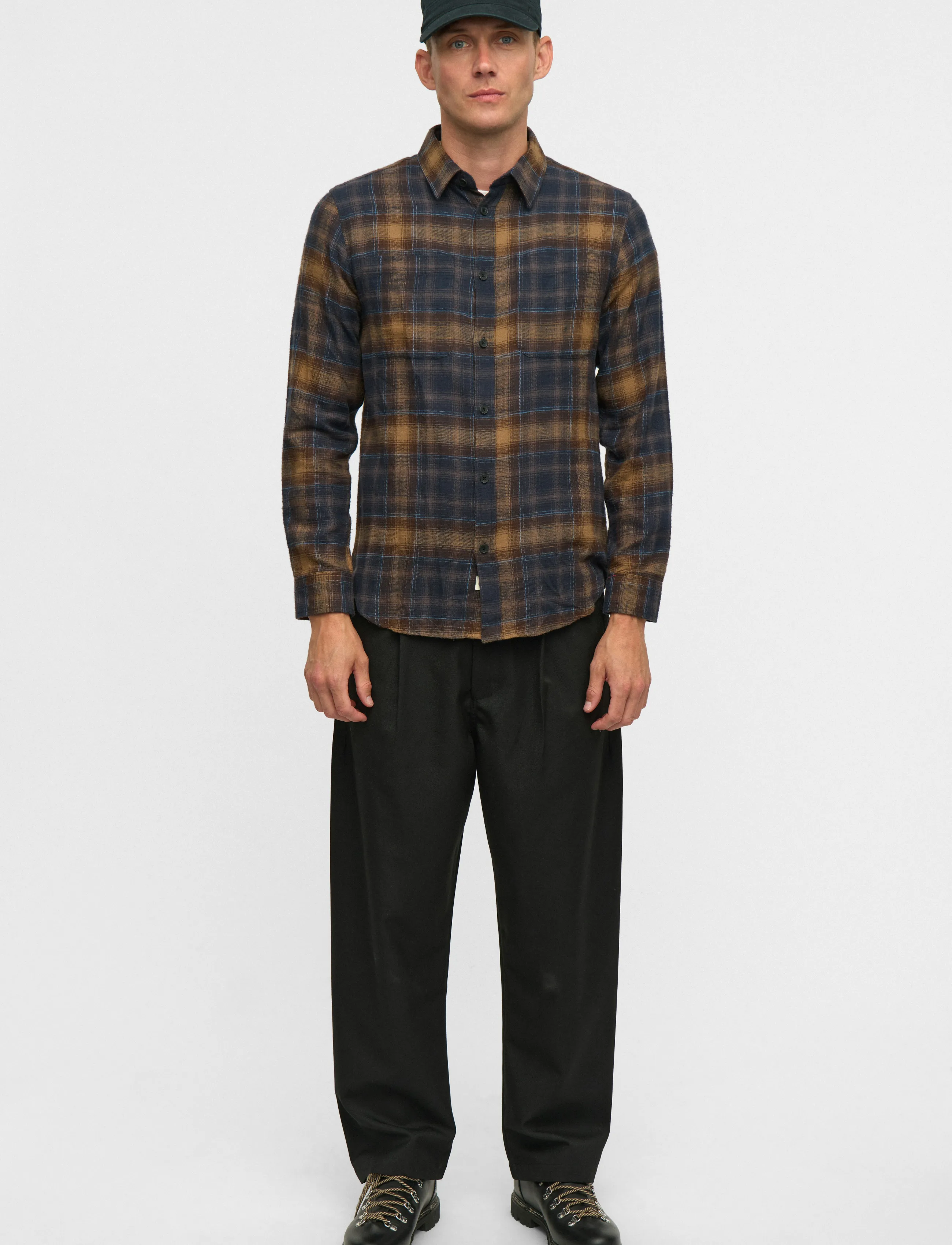 Anerkjendt Akleif Flannel Check5 Ls Shirt rutiga skjortor herr – bild 5