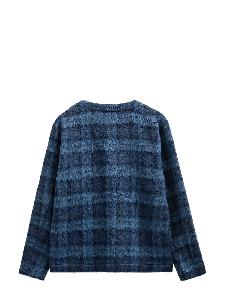 Anerkjendt - AKDAN HEAVY TWILL CHECK OVERSHIRT - Überhemden - estate blue - 1