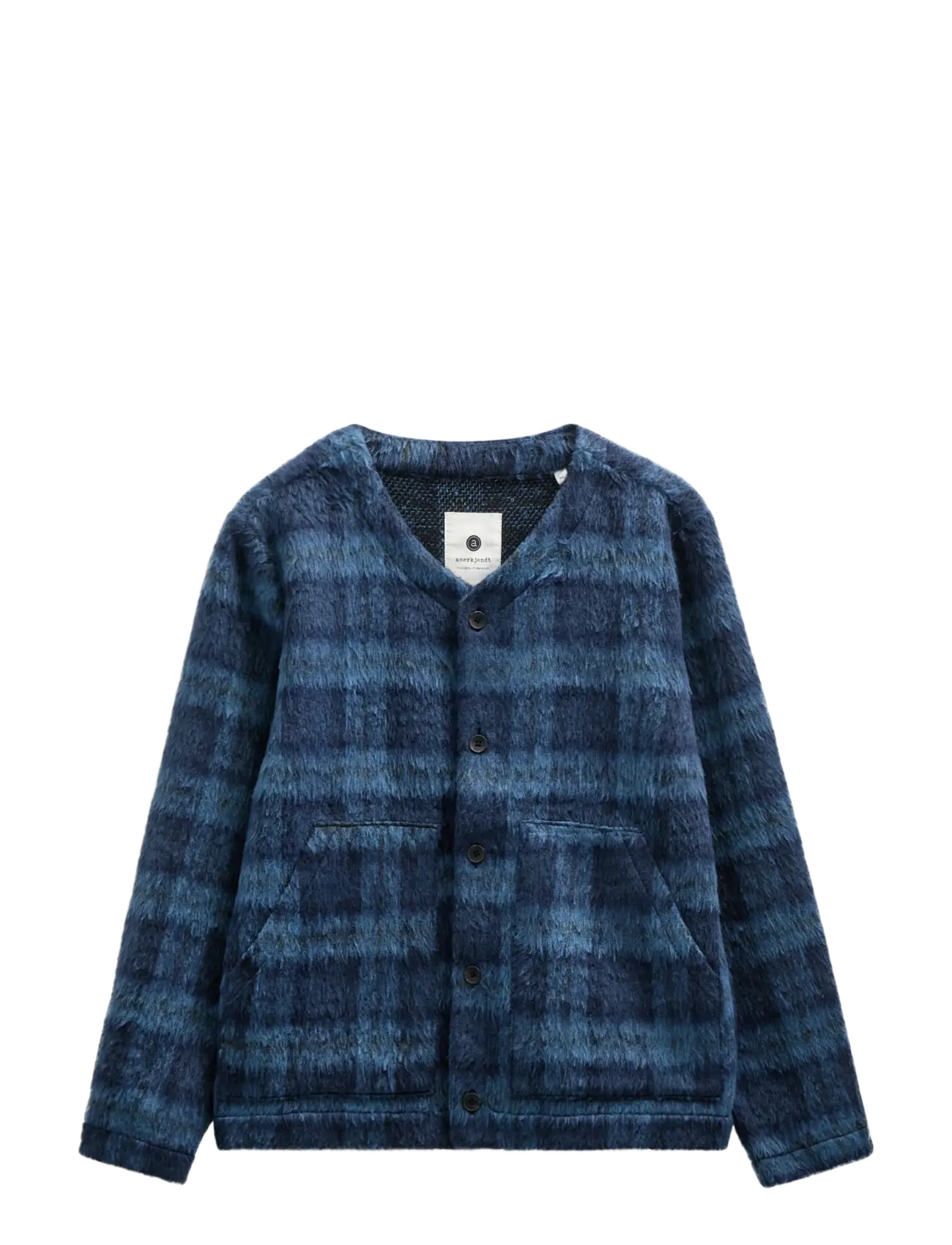Anerkjendt - AKDAN HEAVY TWILL CHECK OVERSHIRT - kollektioner - estate blue - 2