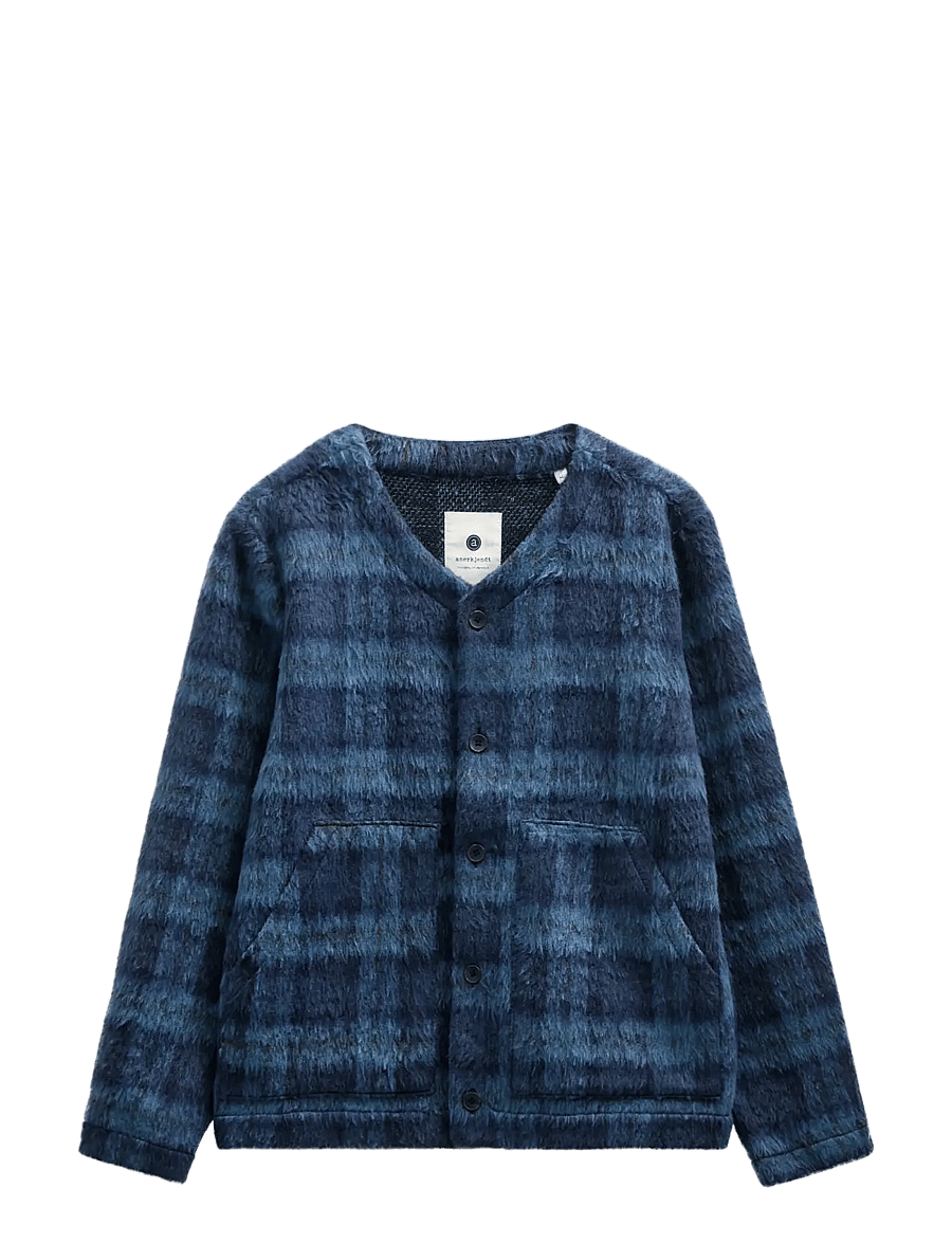 Anerkjendt - AKDAN HEAVY TWILL CHECK OVERSHIRT - Überhemden - estate blue - 2