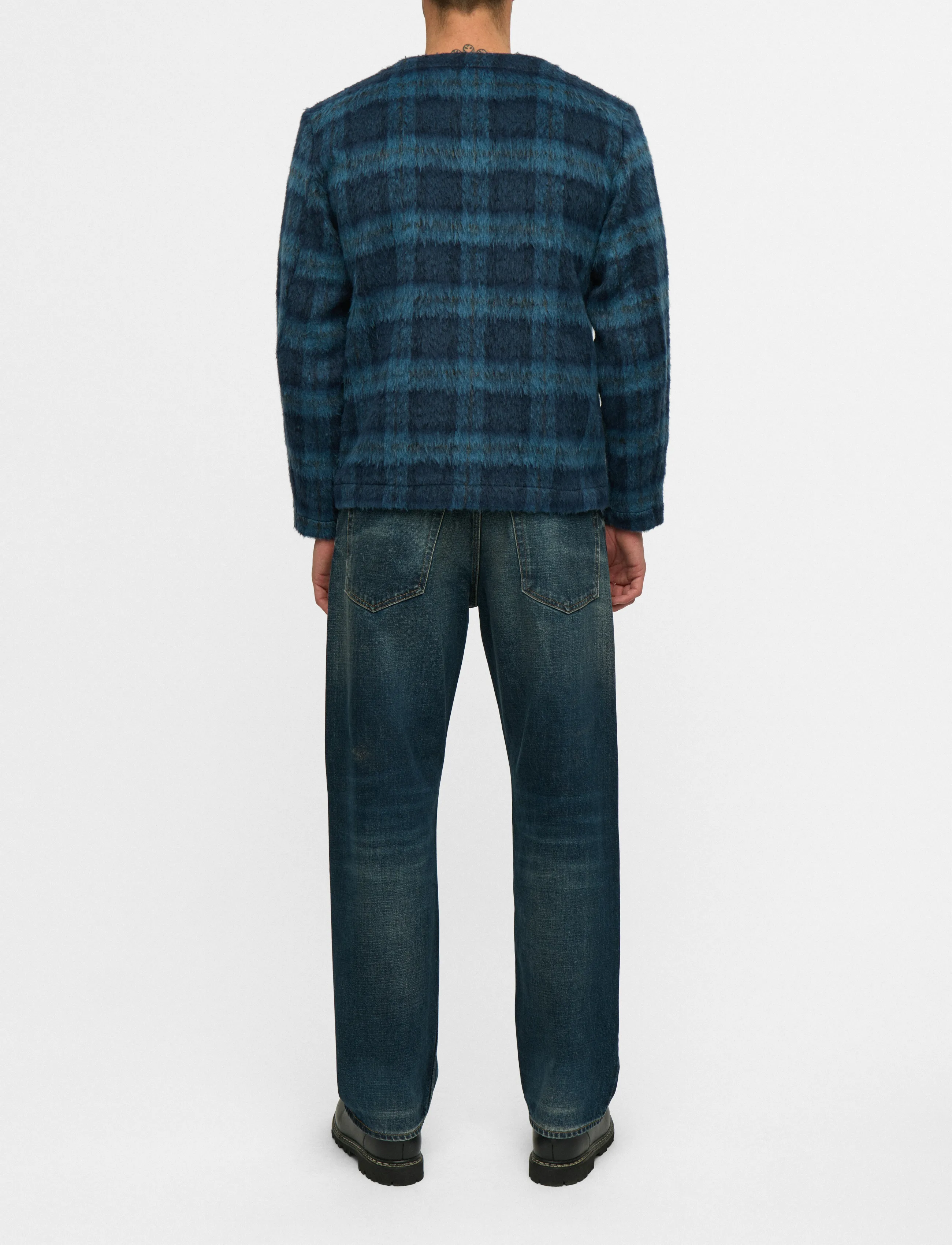 Akdan Heavy Twill Check Overshirt