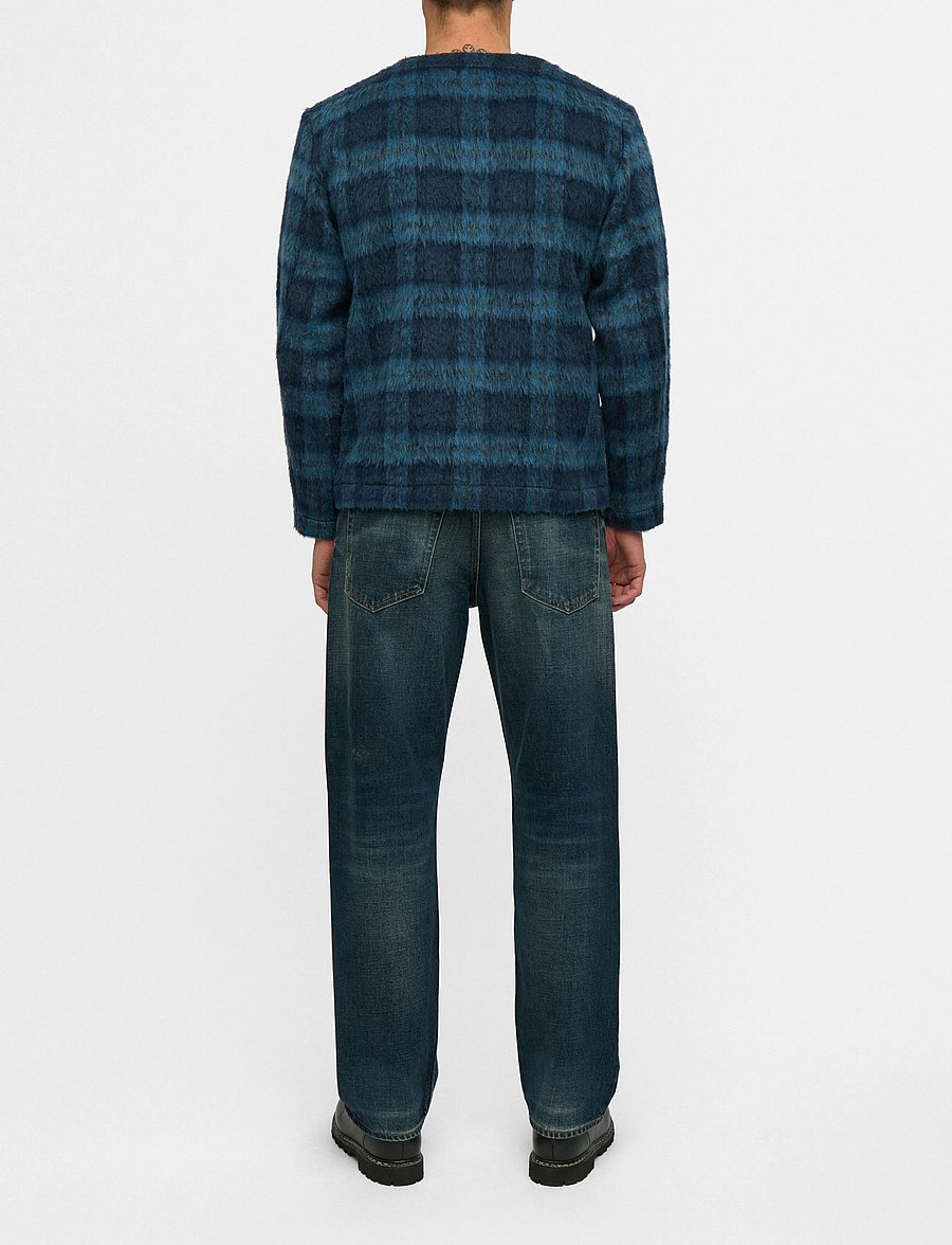 Anerkjendt - AKDAN HEAVY TWILL CHECK OVERSHIRT - Überhemden - estate blue - 0