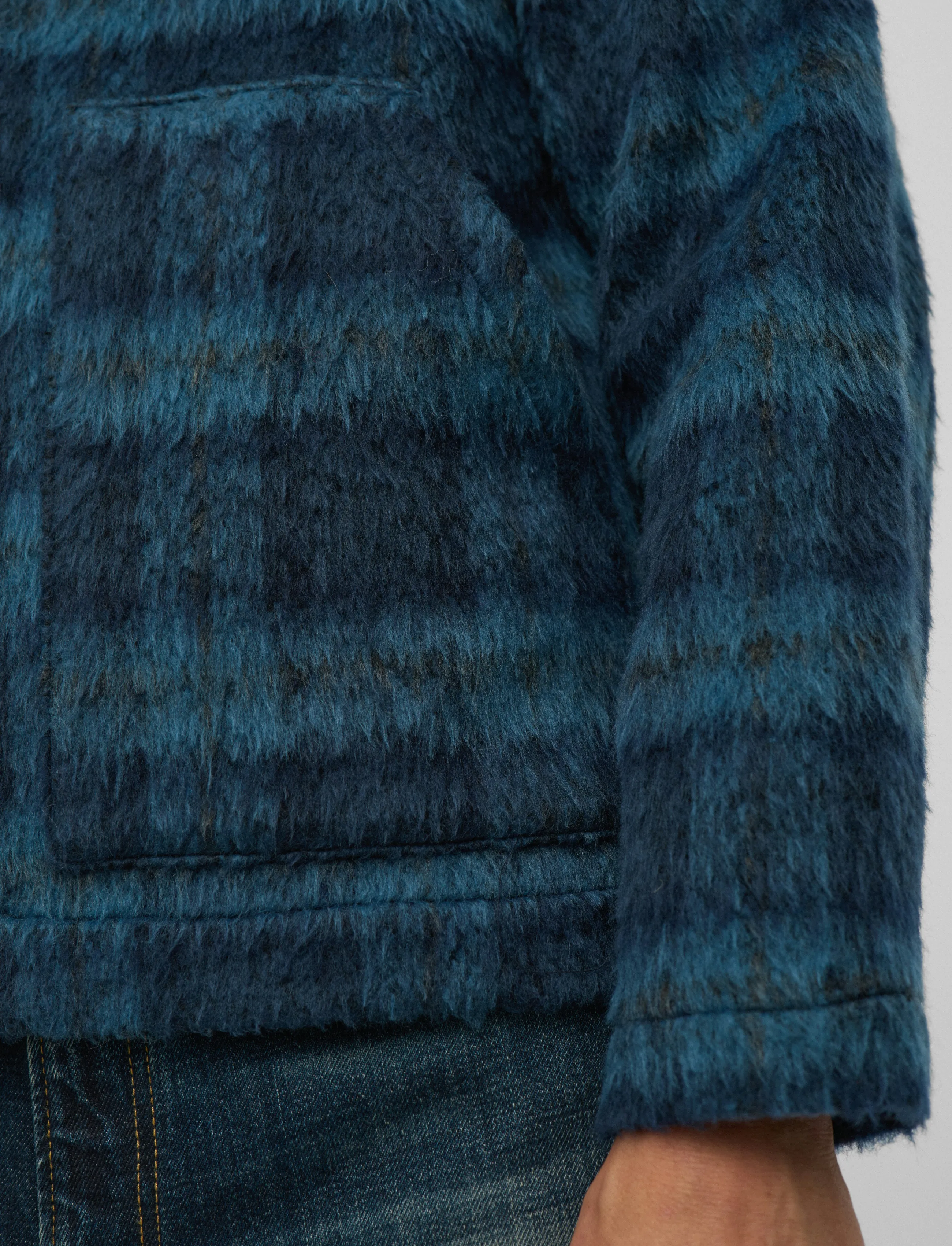 Anerkjendt - AKDAN HEAVY TWILL CHECK OVERSHIRT - kollektioner - estate blue - 3