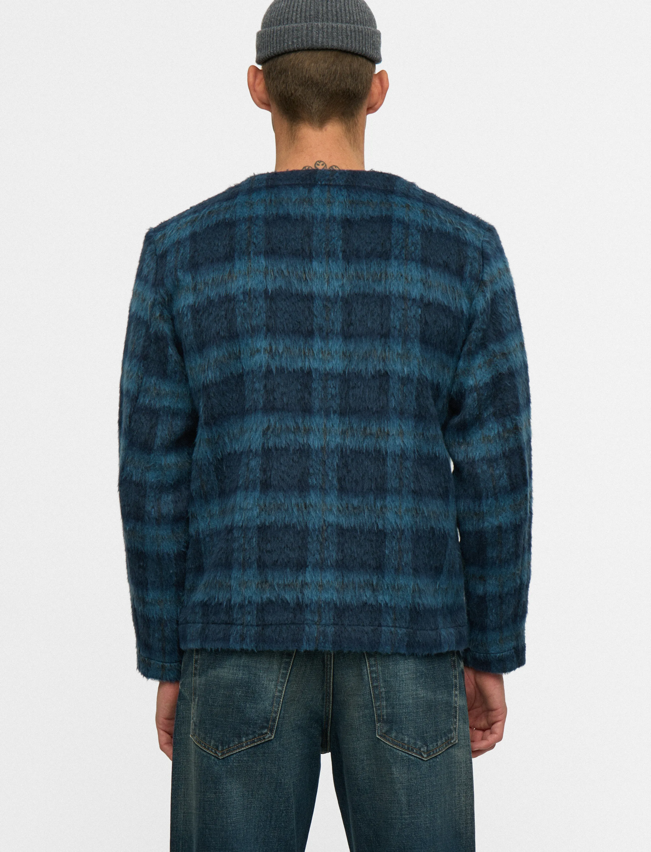 Anerkjendt AKDAN HEAVY TWILL CHECK OVERSHIRT - Overshirts - ESTATE BLUE / blue