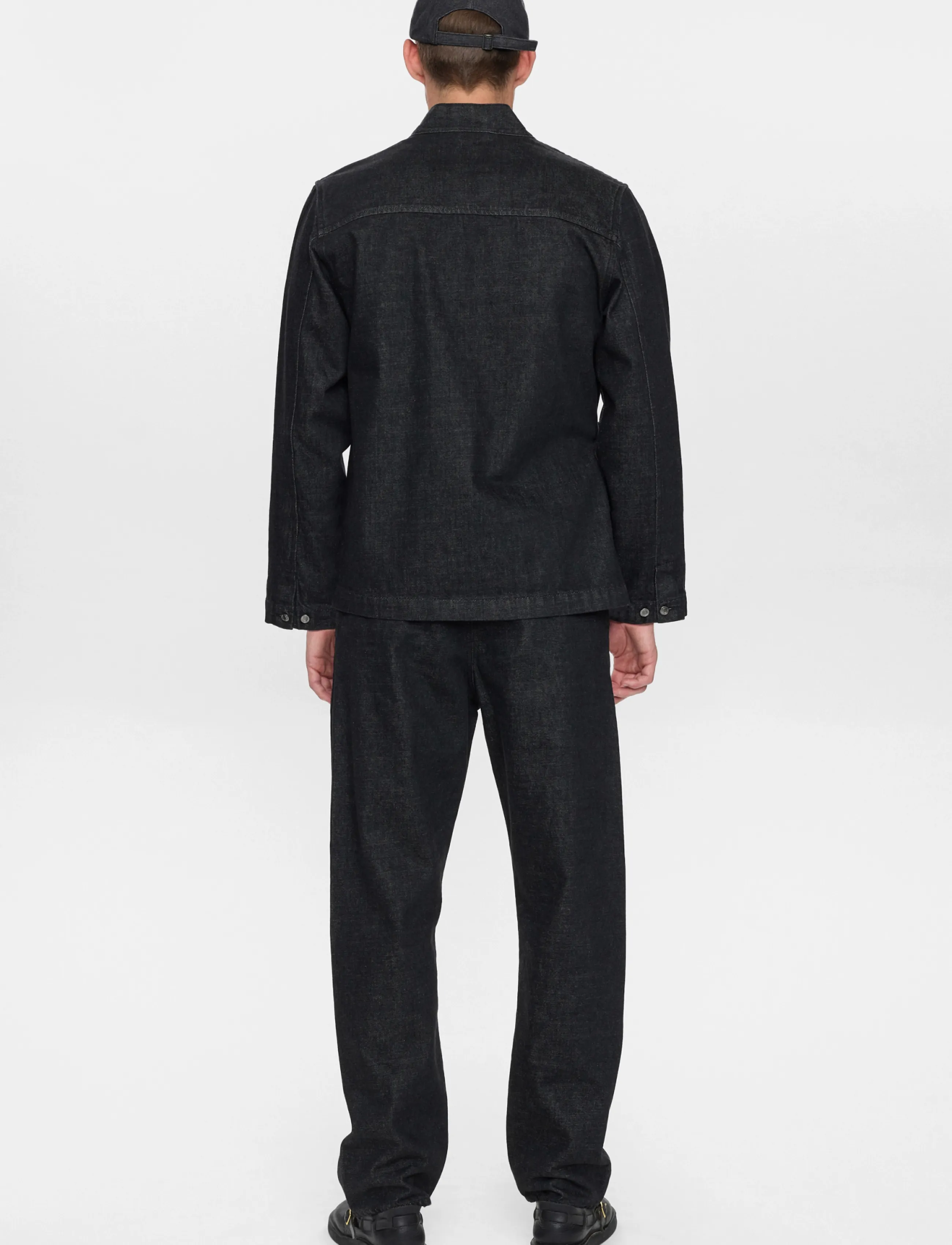 Anerkjendt - AKJESPER SELVEDGE DENIM KIMONO - black - 3