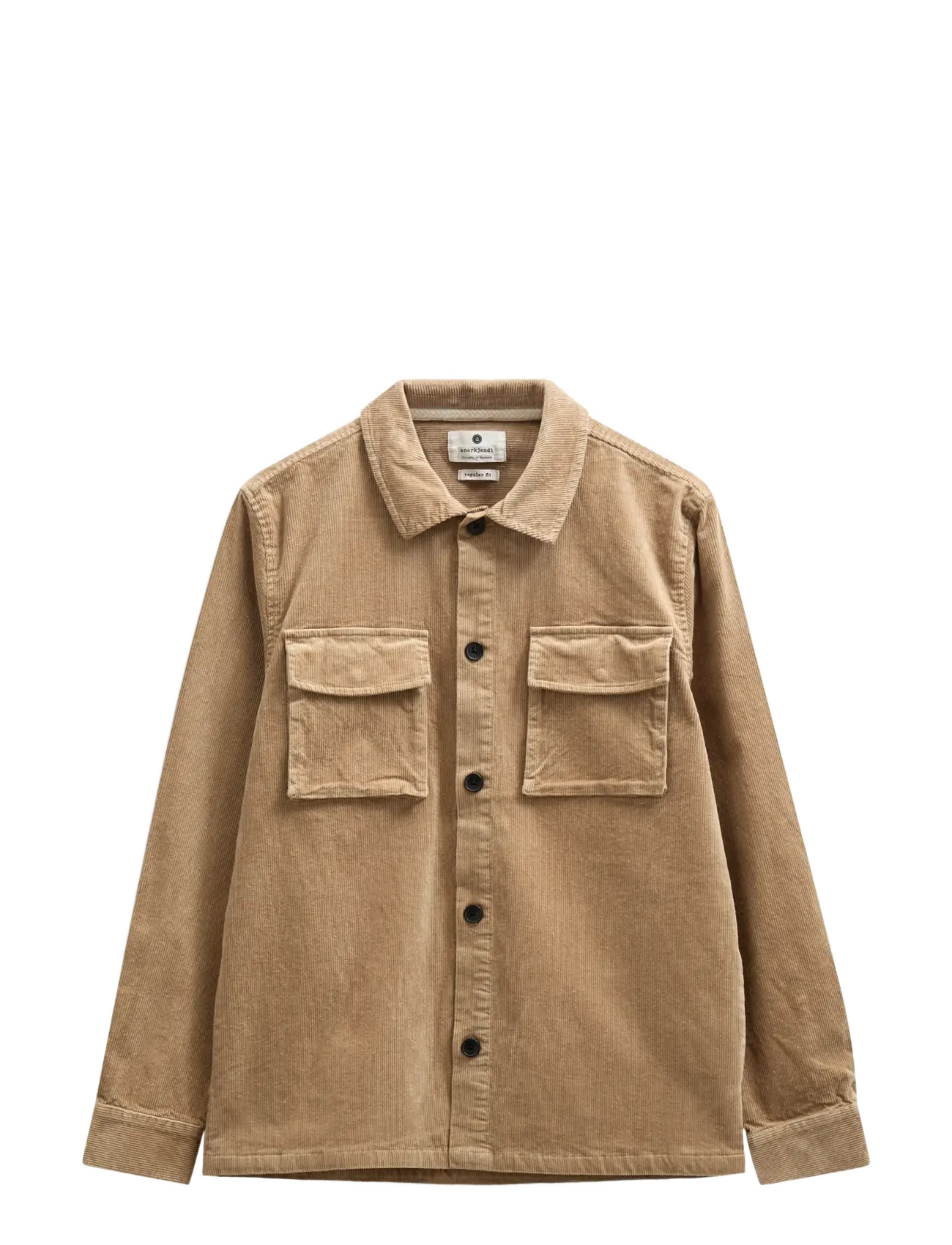 Anerkjendt AKOSCAR CORD OVERSHIRT - Overshirts - ERMINE / beige
