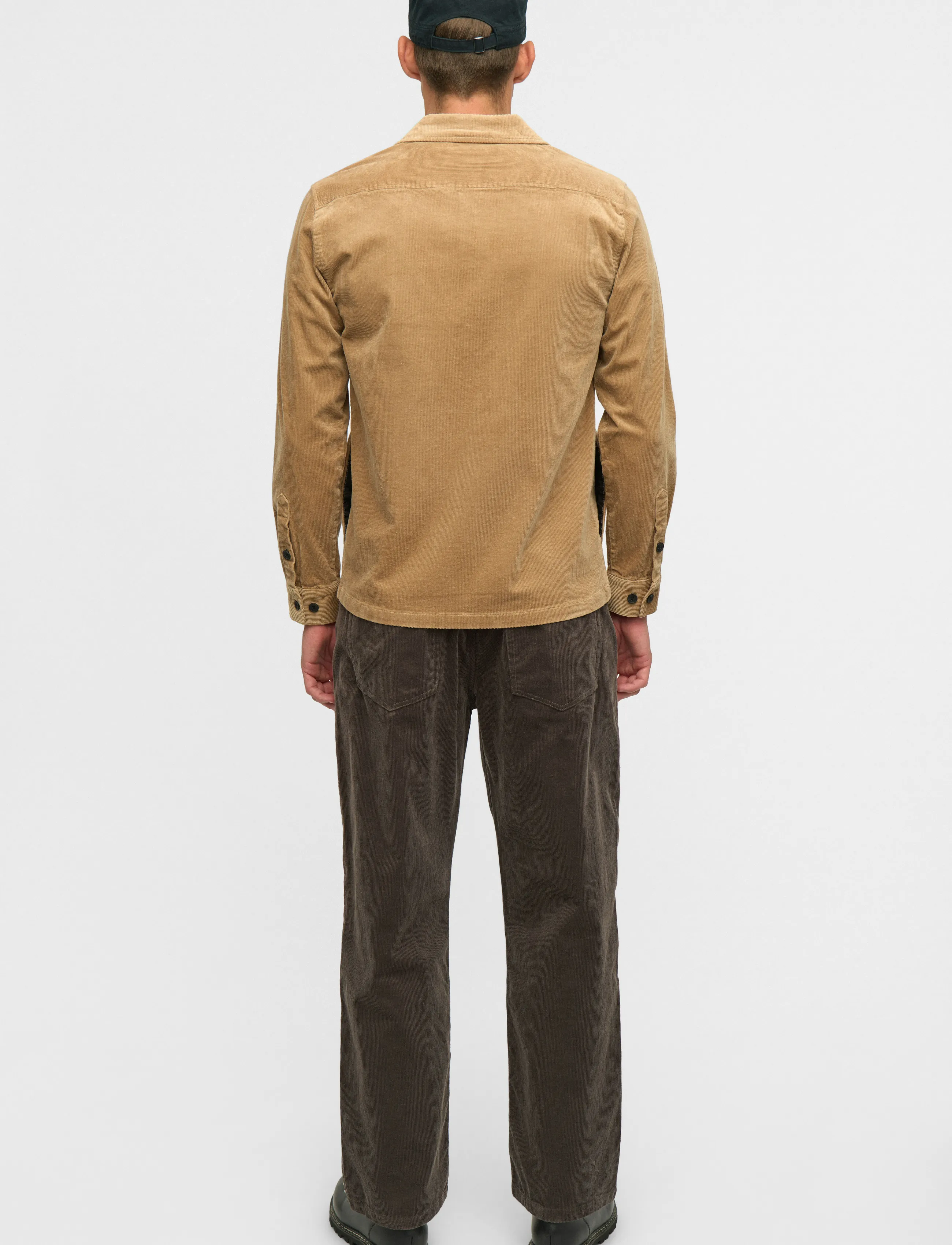 Anerkjendt - AKOSCAR CORD OVERSHIRT - overshirts - ermine - 3