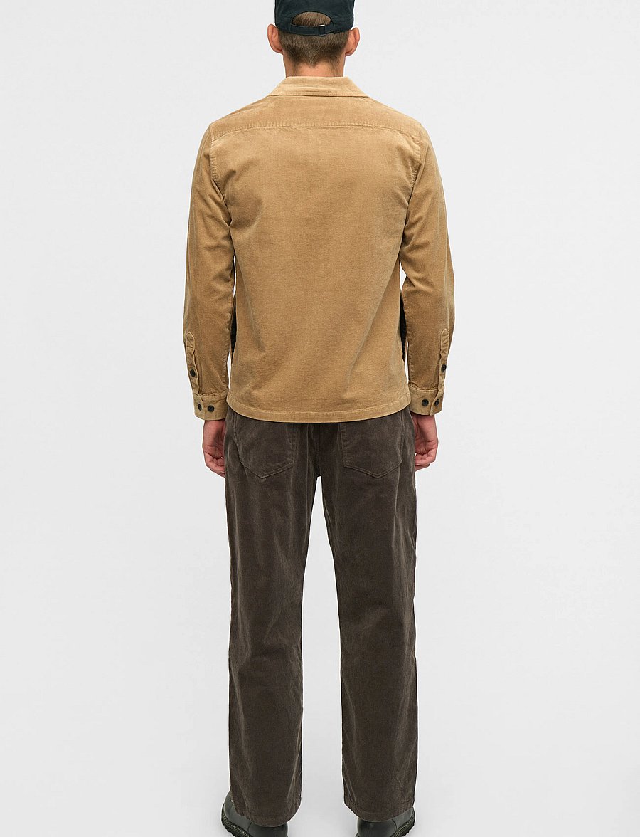 Anerkjendt - AKOSCAR CORD OVERSHIRT - overshirts - ermine - 3