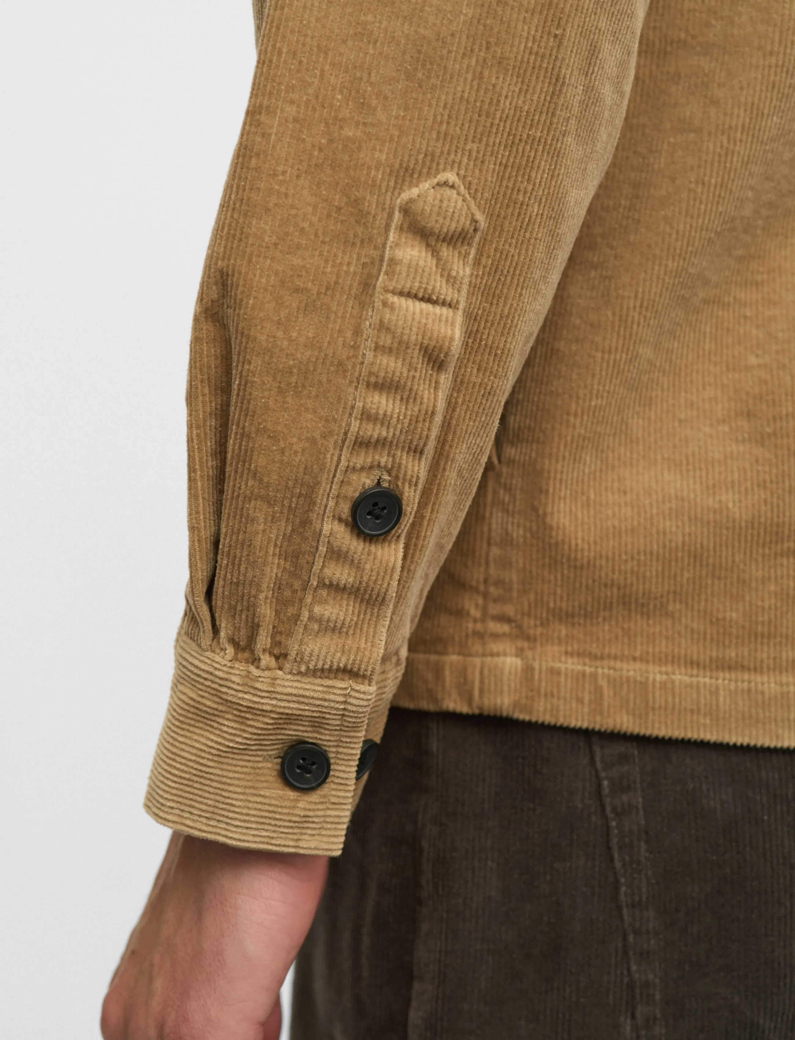 Anerkjendt - AKOSCAR CORD OVERSHIRT - overshirts - ermine - 4