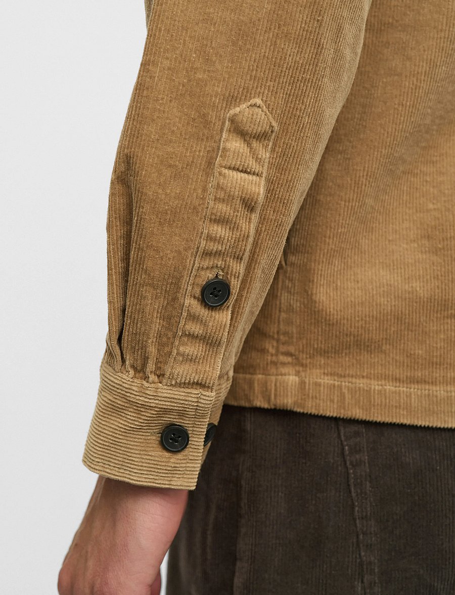 Anerkjendt - AKOSCAR CORD OVERSHIRT - overshirts - ermine - 4