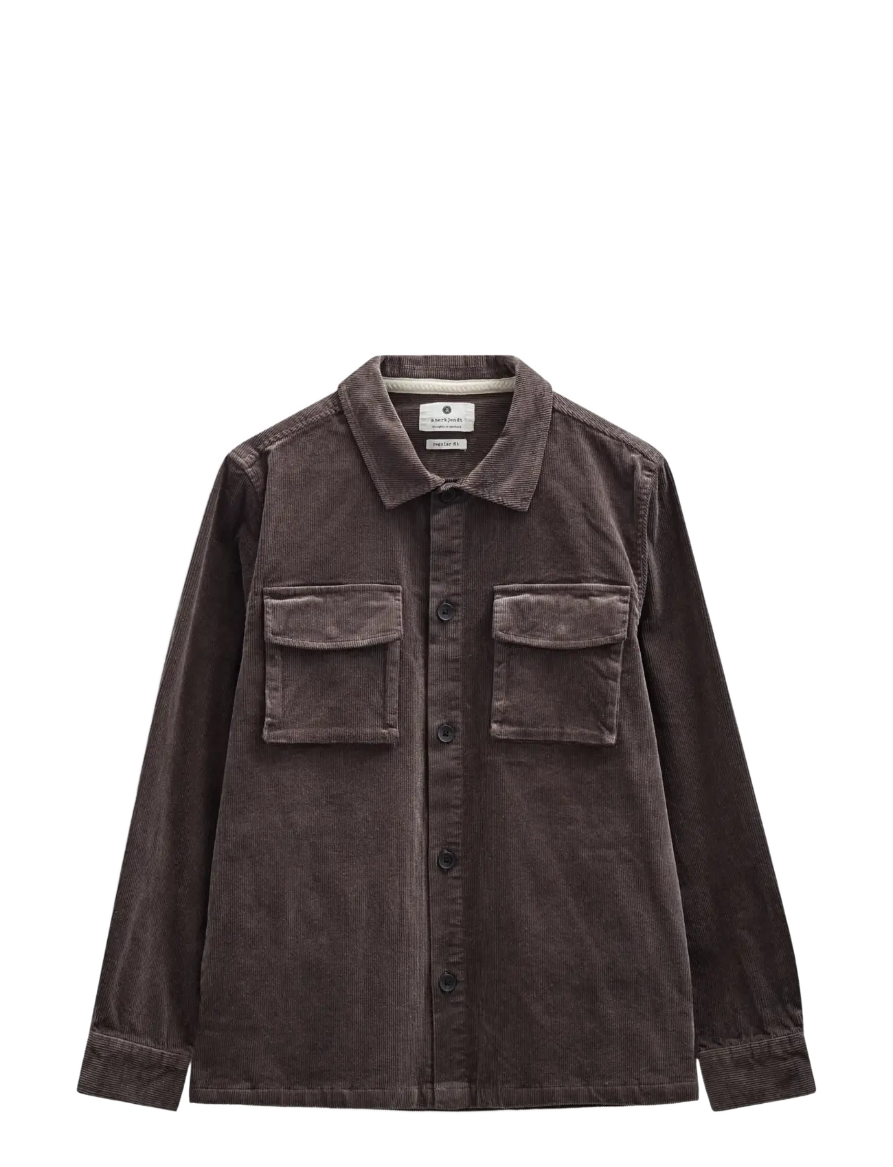 Anerkjendt AKOSCAR CORD OVERSHIRT - Overshirts - MAGNET / grey