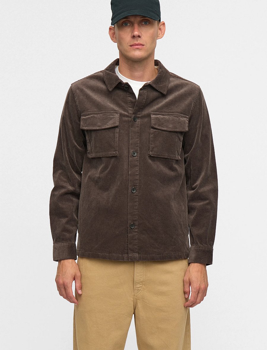 Anerkjendt - AKOSCAR CORD OVERSHIRT - Überhemden - magnet - 0