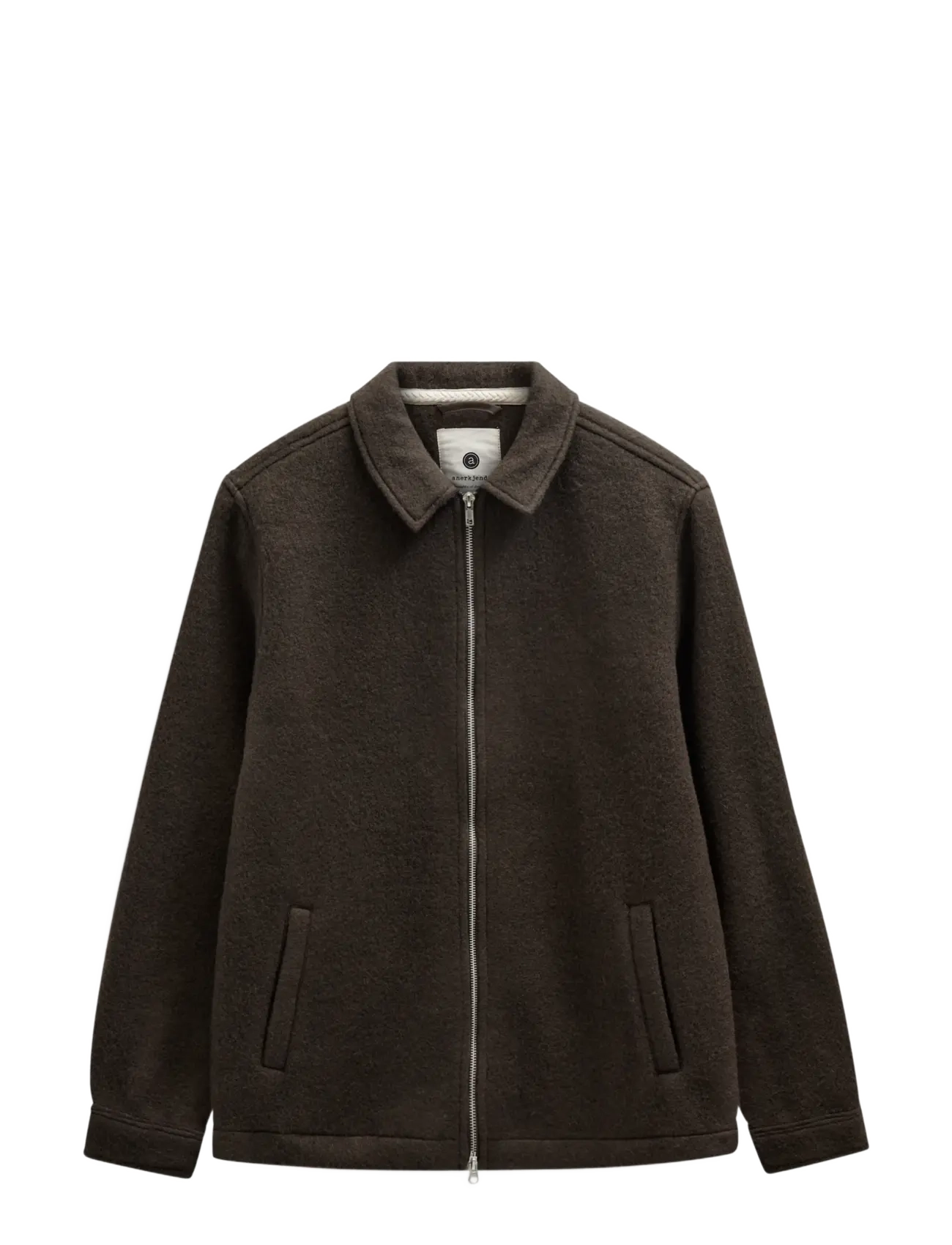 Anerkjendt - AKHANKY BOILED WOOL OVERSHIRT - overshirts - delicioso - 1