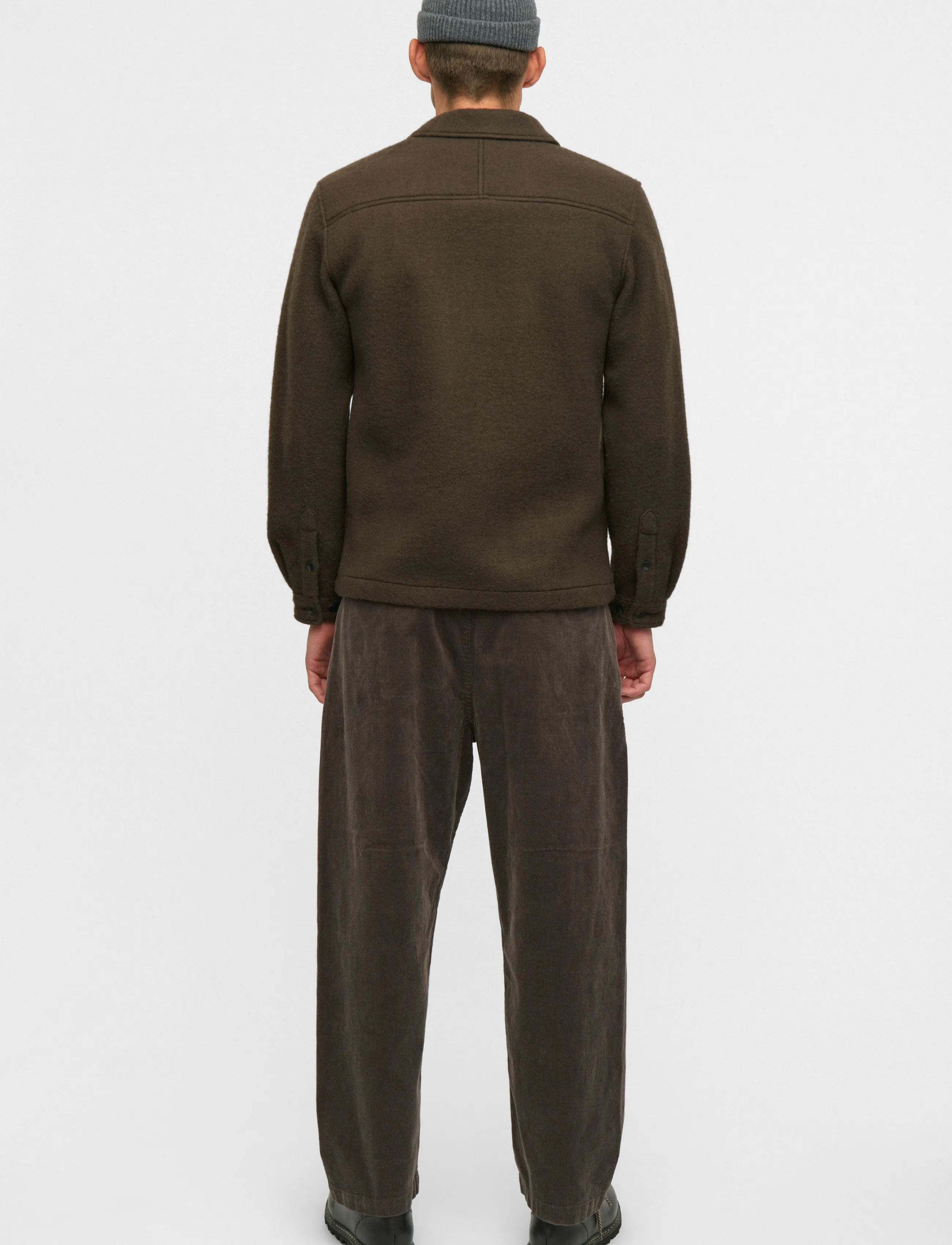 Akhanky Boiled Wool Overshirt
