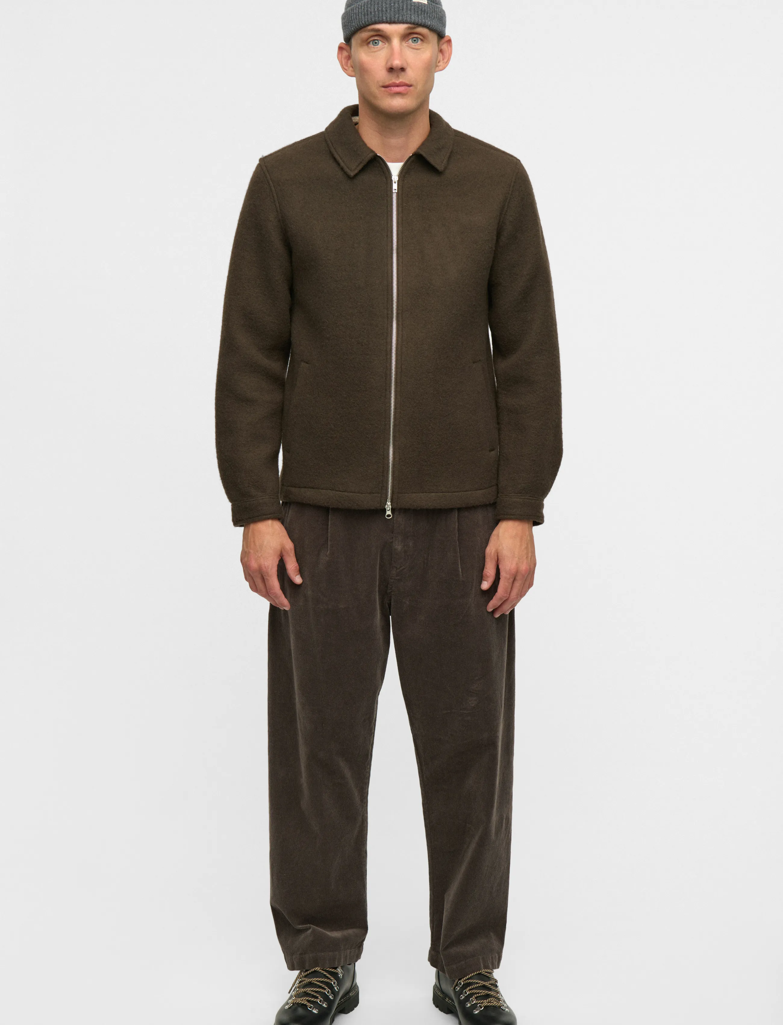 Anerkjendt - AKHANKY BOILED WOOL OVERSHIRT - overshirts - delicioso - 5