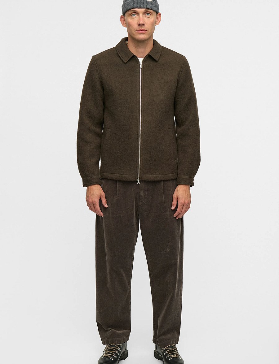 Anerkjendt - AKHANKY BOILED WOOL OVERSHIRT - overshirts - delicioso - 5