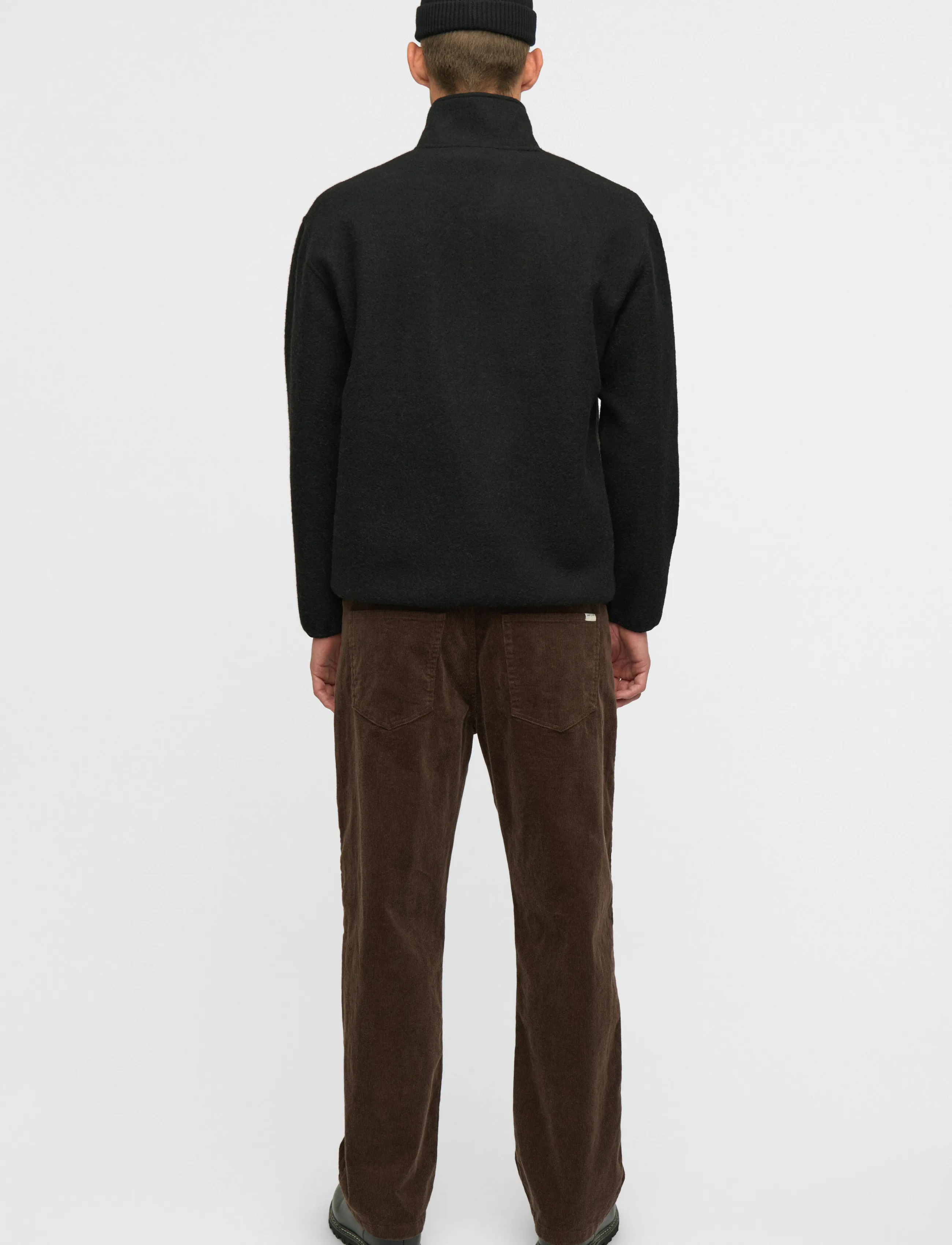 Aktoni Half Zip Boiled Wool Os