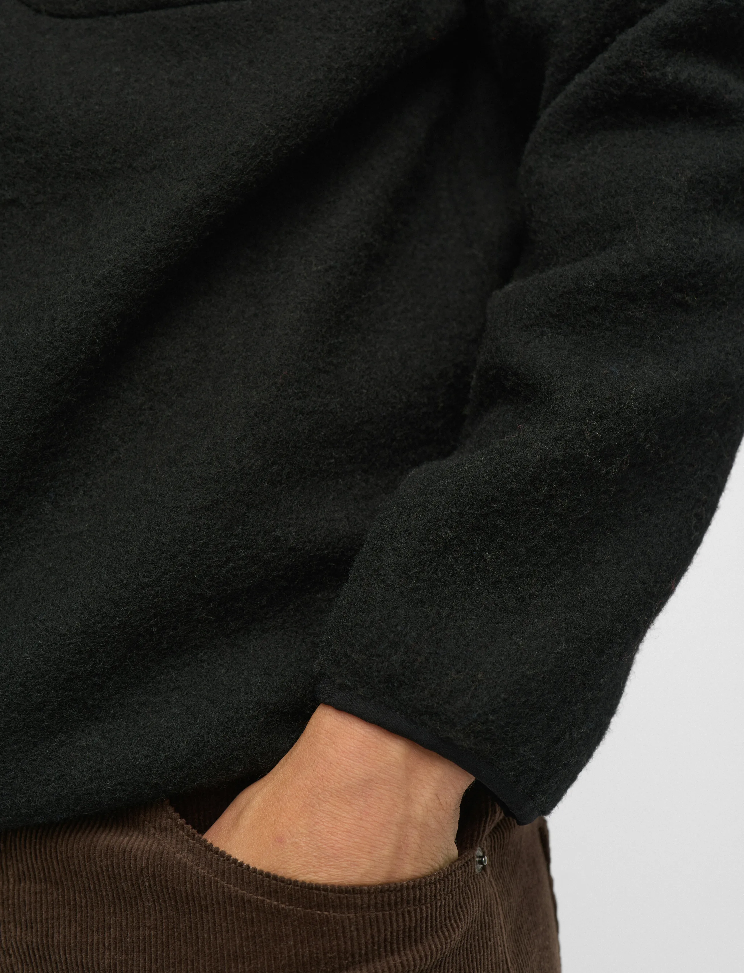 Anerkjendt Aktoni Half Zip Boiled Wool Os tröjor herr – bild 3