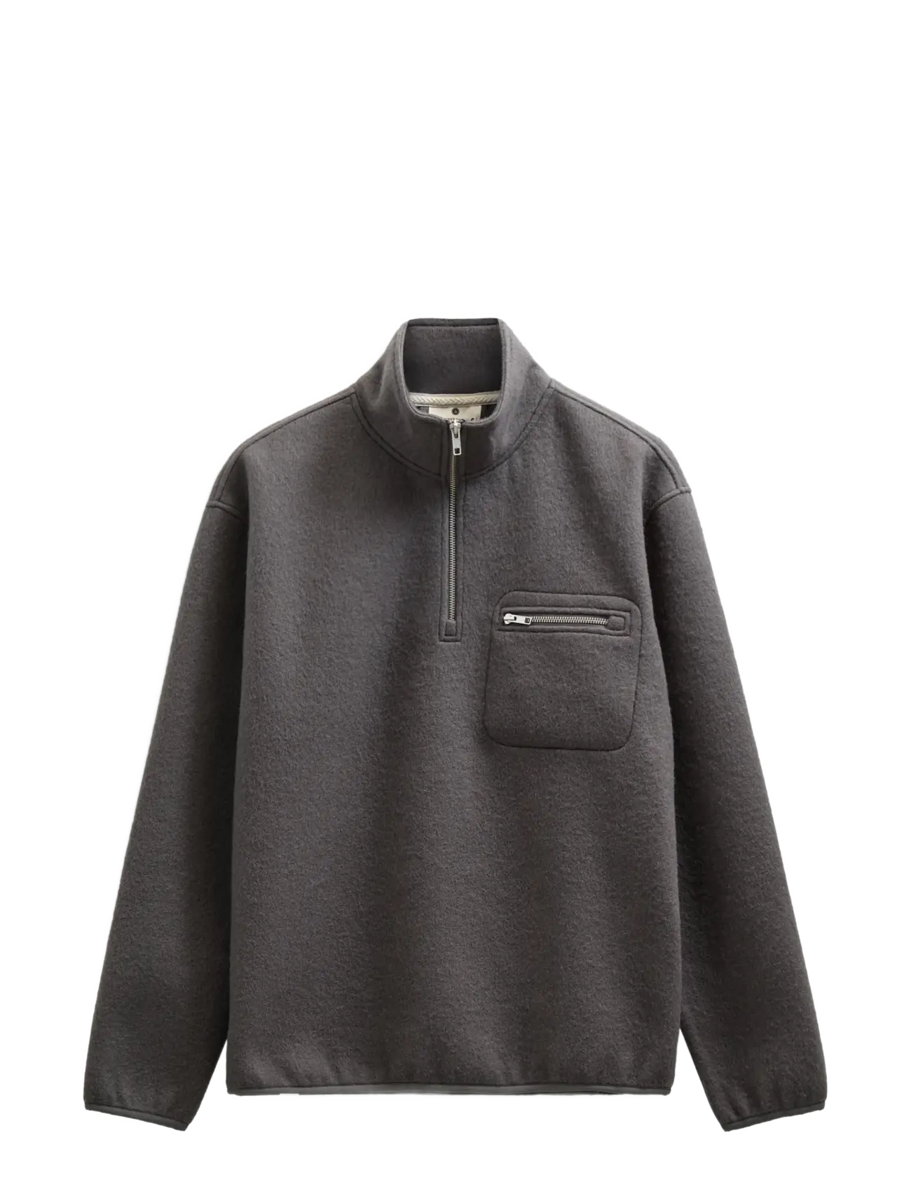Aktoni Half Zip Boiled Wool Os