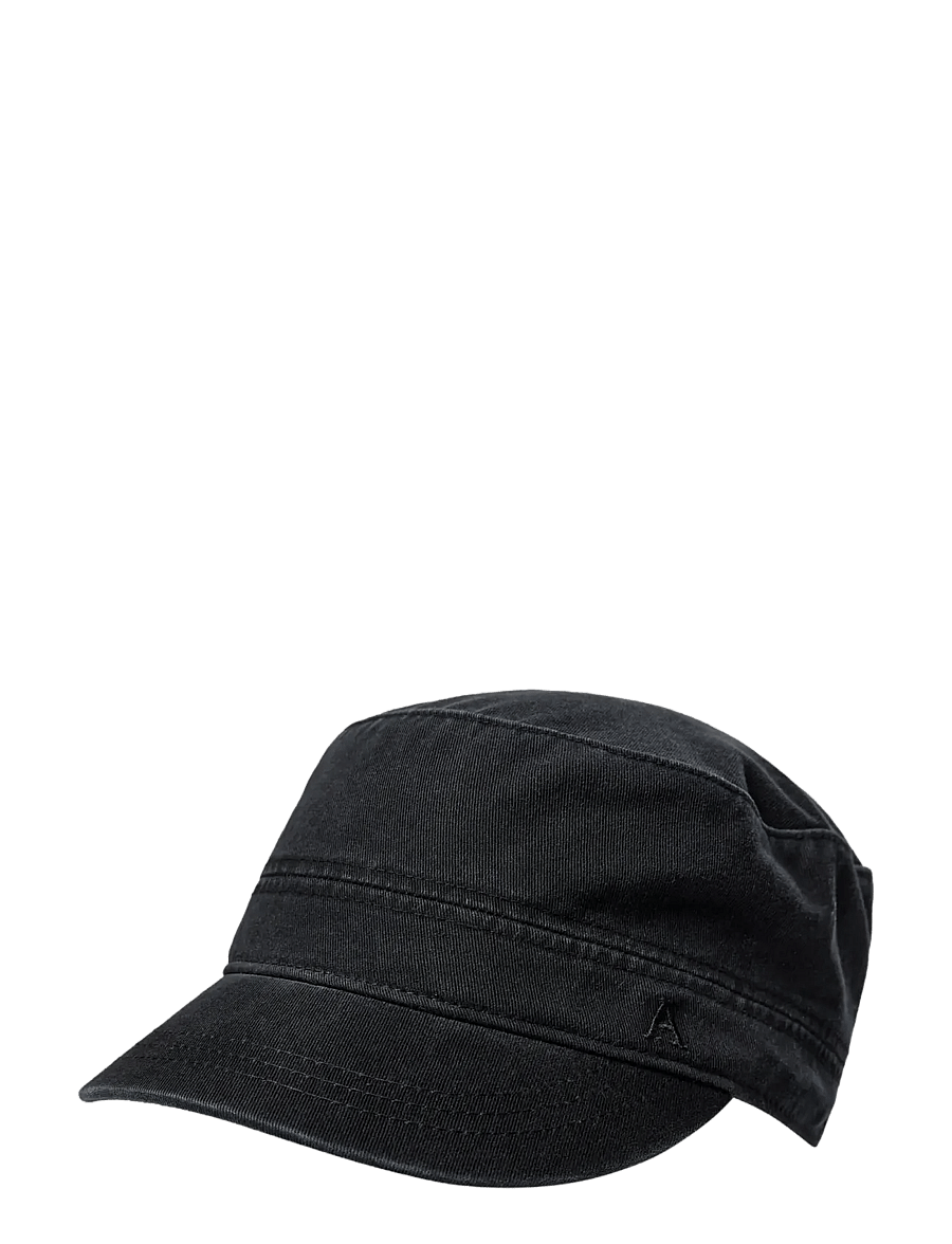 Anerkjendt - AKRAZZ SMALL A LOGO CAP - kappen - caviar - 0