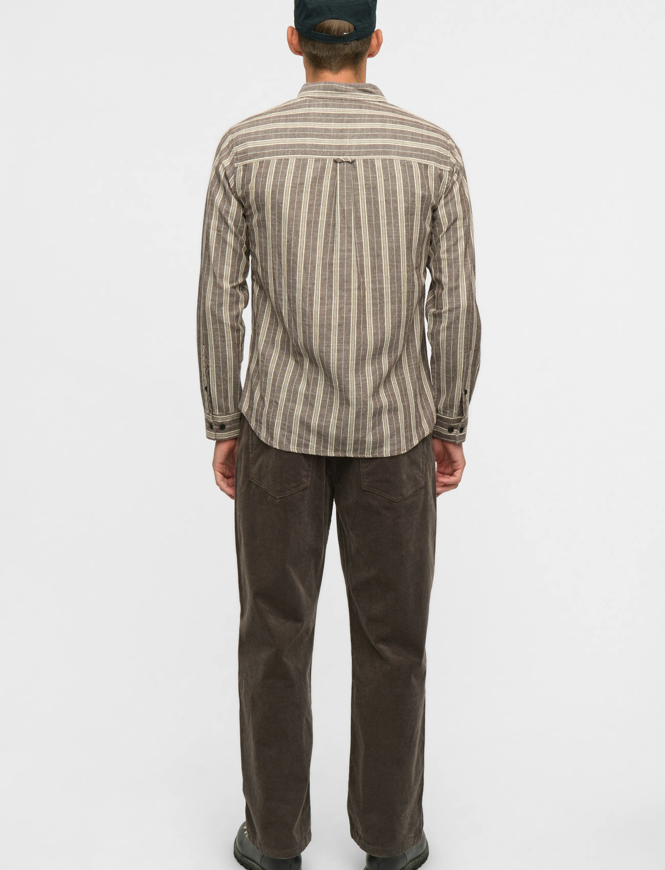 Anerkjendt AKLEIF STRIPE2 LS SHIRT - Gestreifte Hemden - DELICIOSO / brown