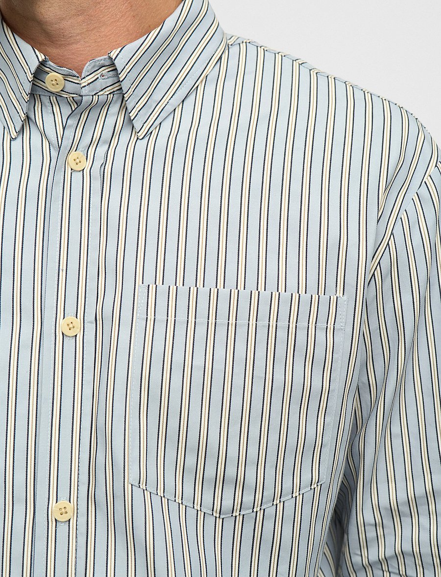 Anerkjendt - AKOTTO STRIPE LS SHIRT - gestreifte hemden - light blue - 4
