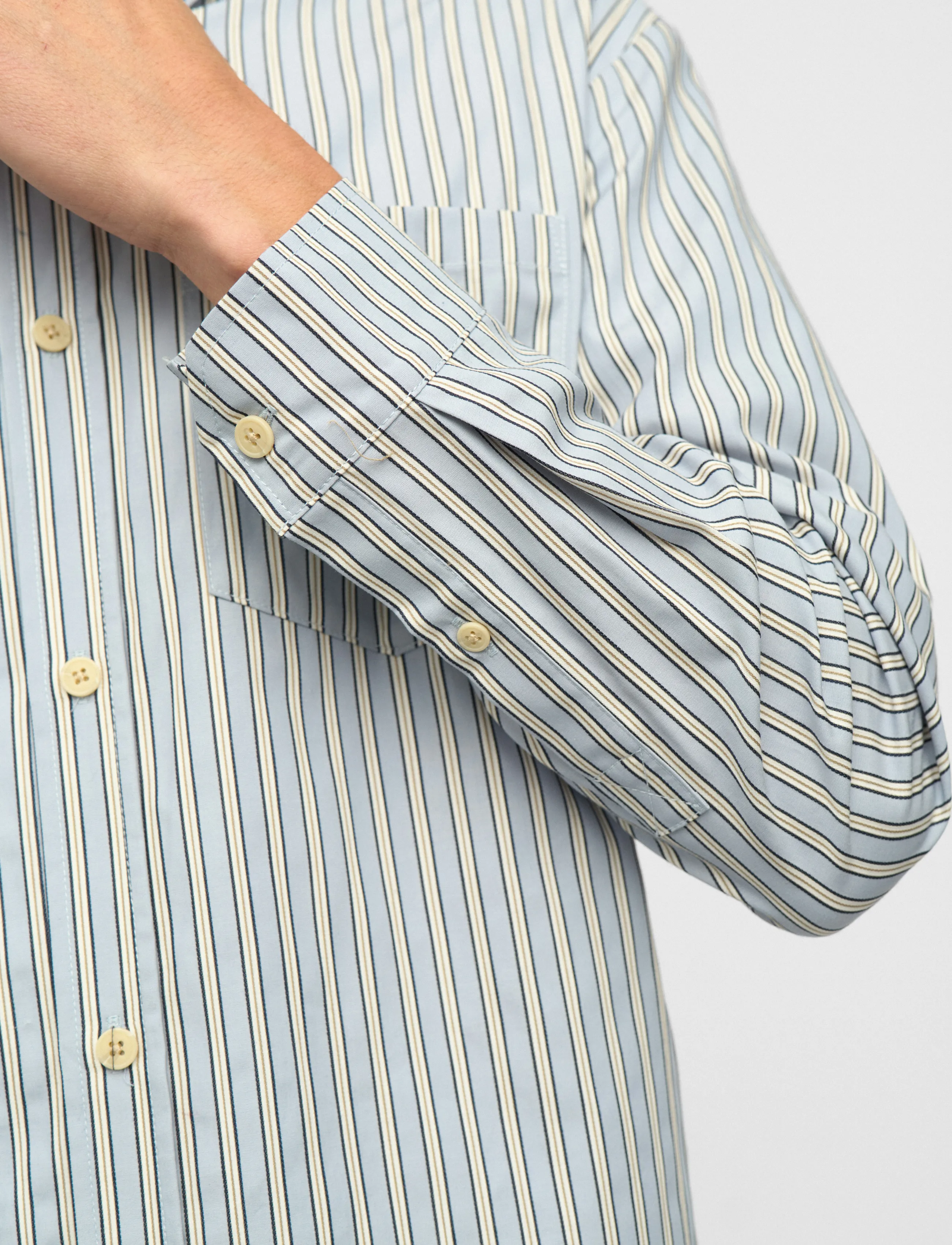 Anerkjendt - AKOTTO STRIPE LS SHIRT - striped shirts - light blue - 5
