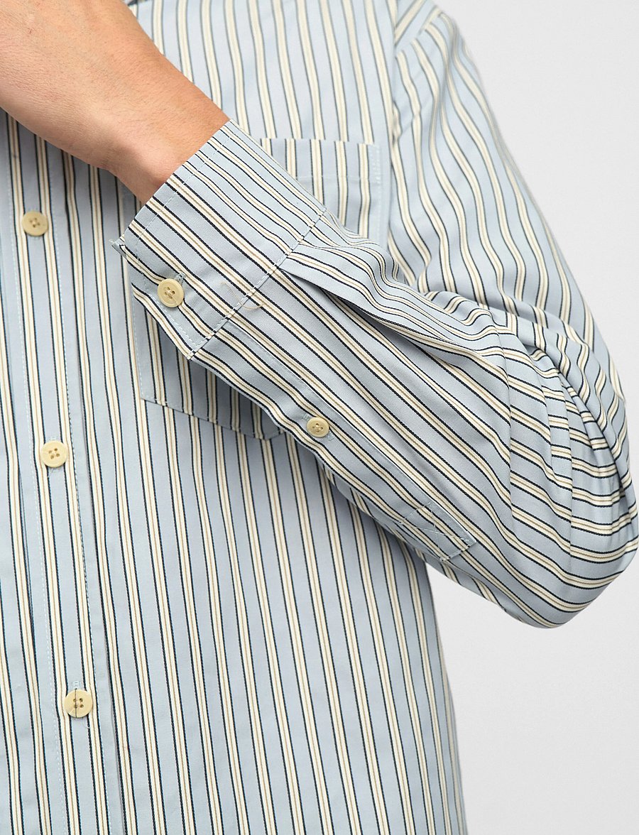 Anerkjendt - AKOTTO STRIPE LS SHIRT - gestreifte hemden - light blue - 5